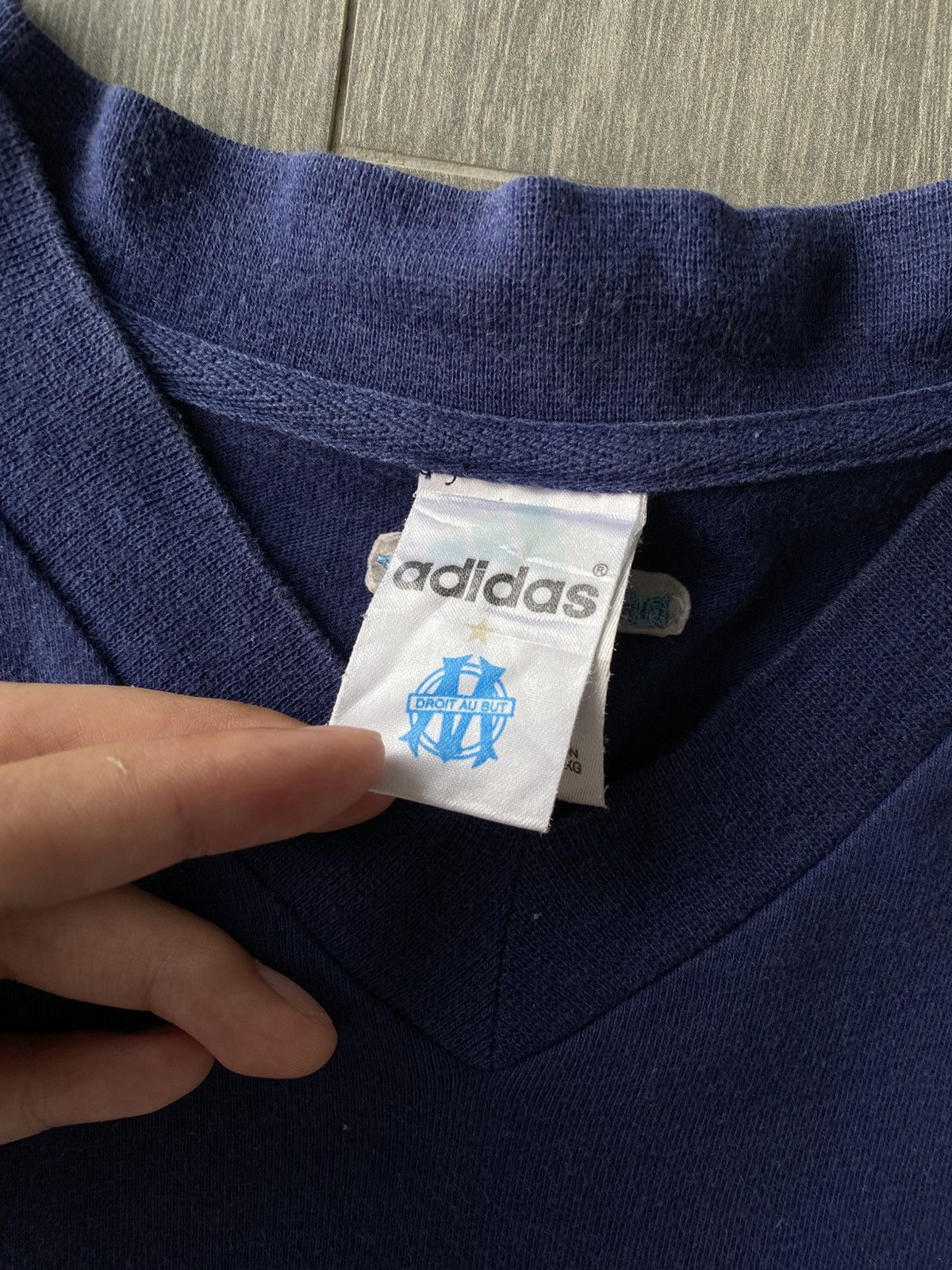 Adidas × Vintage Vintage Adidas Olympic Marseille Shirt Size US XL / EU 56 / 4 - 6 Thumbnail