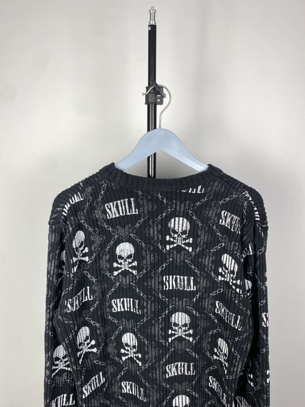 Vintage 00s Miami Ink Gothic Opium Skull Hardy Overprint Shirt Size US M / EU 48-50 / 2 - 6 Thumbnail