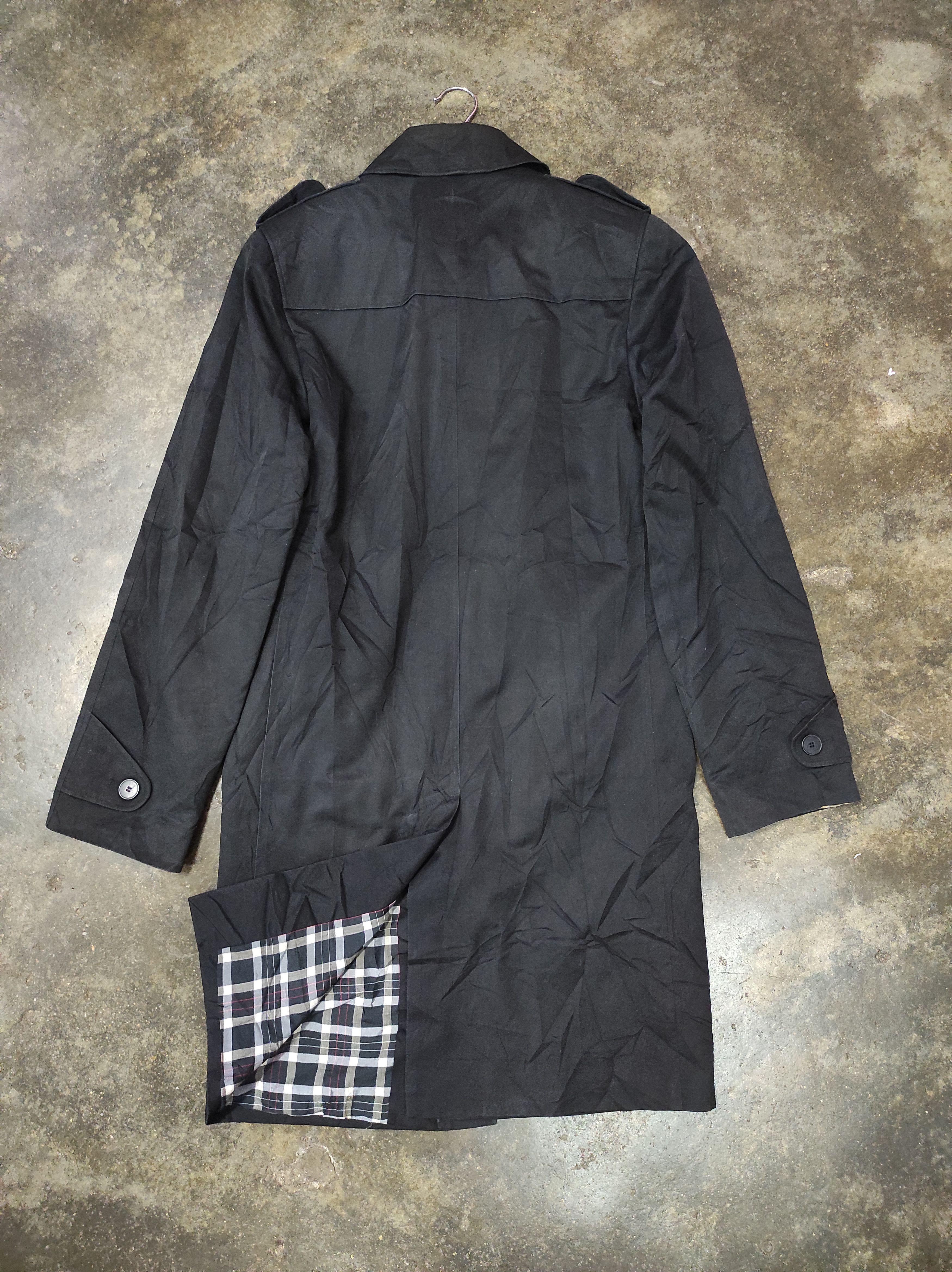 agnes b. AGNES B HOMME BLACK COAT OVERCOAT LONG JACKET SUN FADED Size US S / EU 44-46 / 1 - 6 Thumbnail