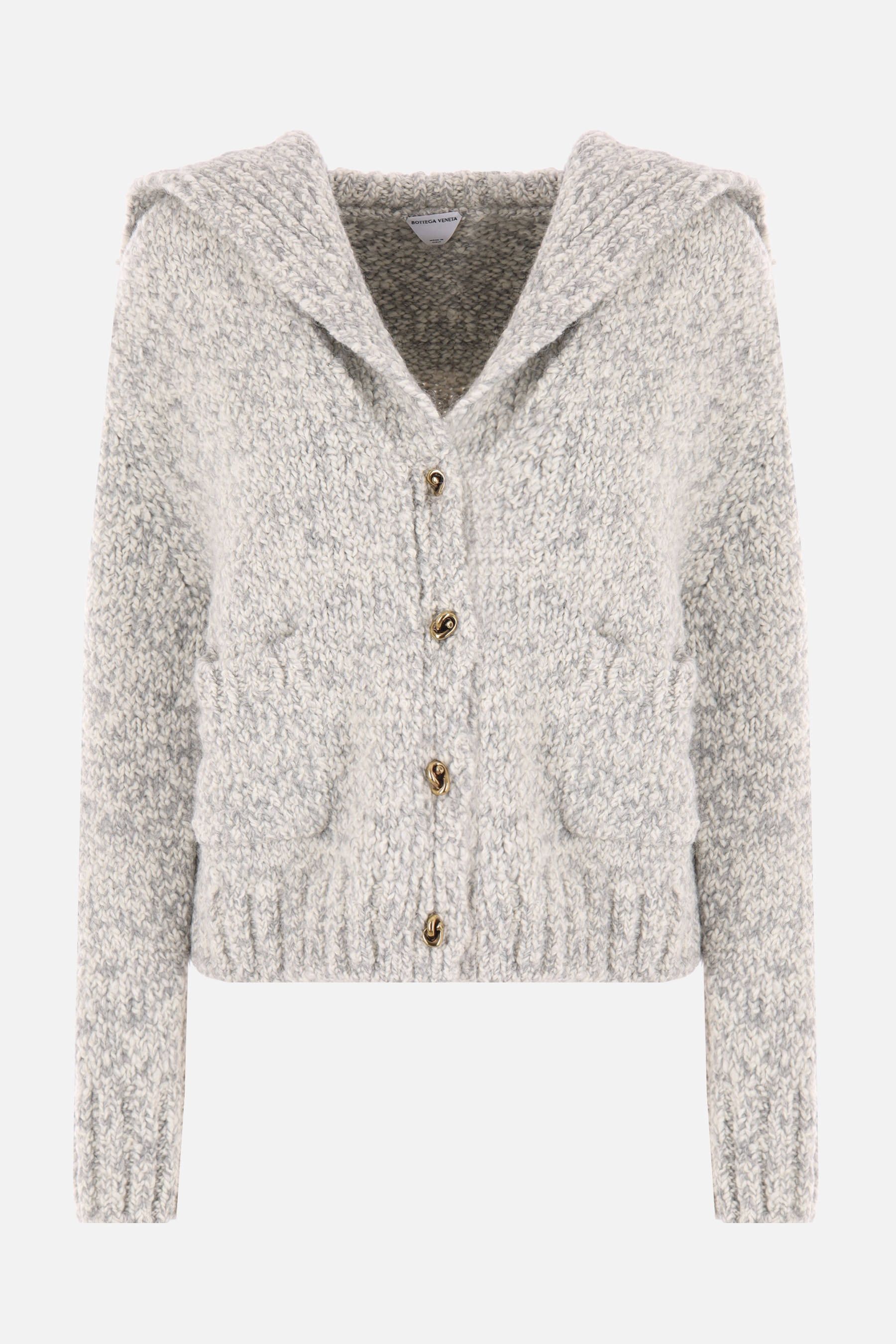 Bottega Veneta o1y0725 Cardigan in Light Gray Size M / US 6-8 / IT 42-44 - 1 Thumbnail