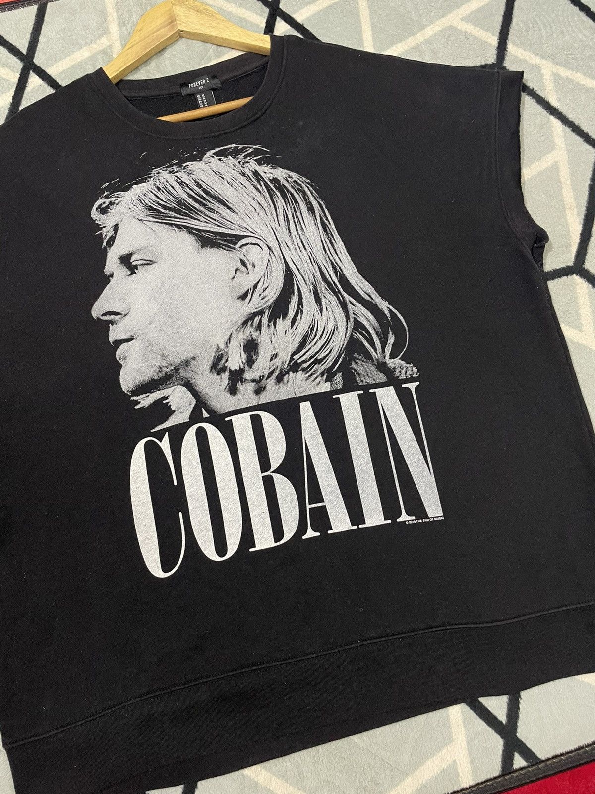 Band Tees × Vintage Vintage Kurt Cobain Sweashirt Sleveless Size US M / EU 48-50 / 2 - 2 Thumbnail