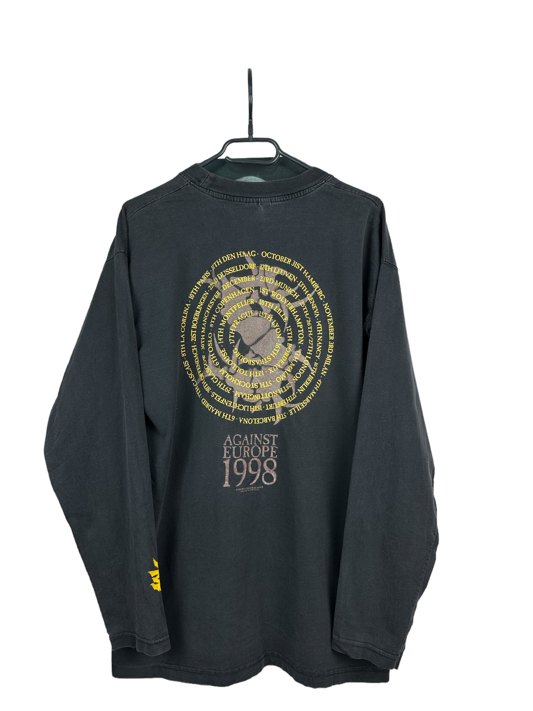 Band Tees Vintage 1998 Sepultura Shirt Band Long Sleeve Tee Rare Hype Size US XL / EU 56 / 4 - 11 Thumbnail