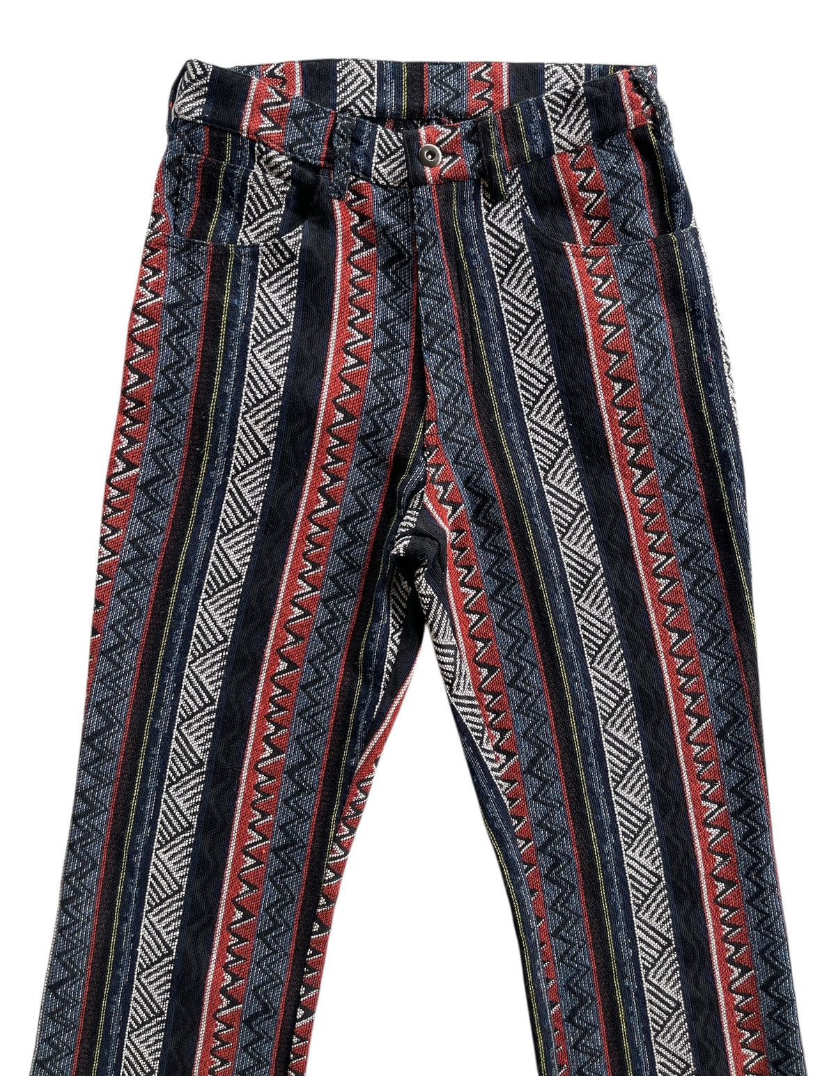 Vintage Vintage Fafatt Rockabilly Printed High Waist Pants Size 28" / US 6 / IT 42 - 3 Thumbnail