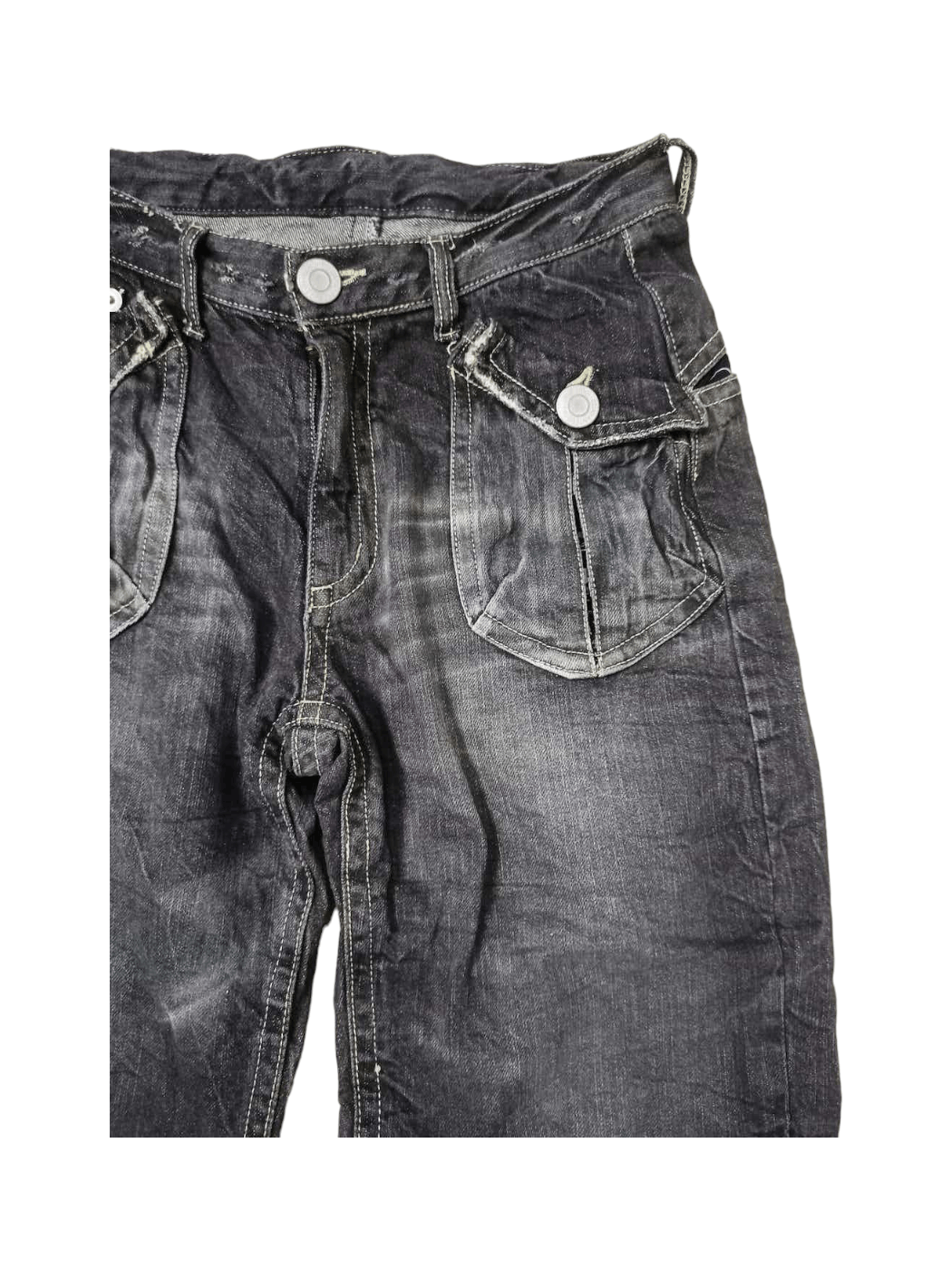 Japanese Brand Japanese Brand Skulls Black Jeans Size US 30 / EU 46 - 6 Thumbnail