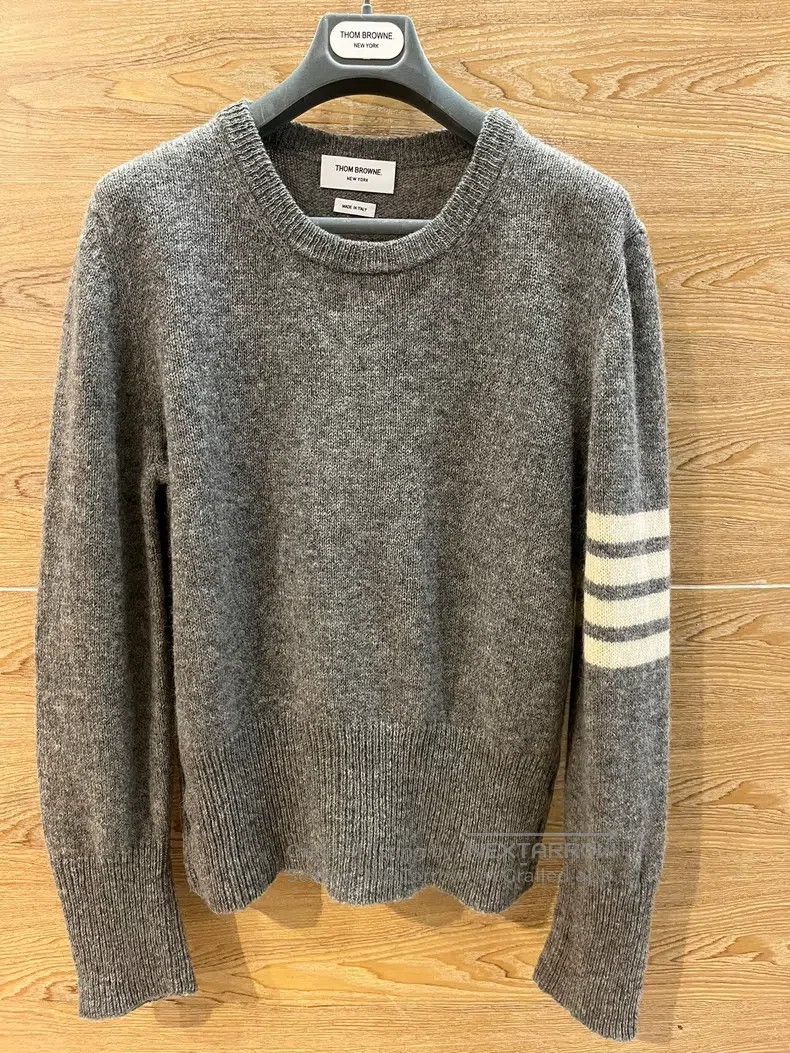 Thom Browne Thom Browne Cashmere Sweater, Gray Size US XL / EU 56 / 4 - 2 Thumbnail