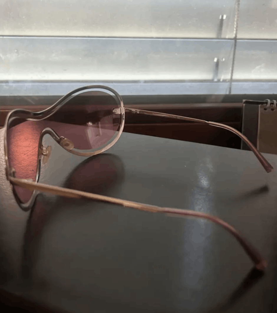 Chanel CHANEL Sunglasses 4030 Rimless Rhinestone 4017 Shields Size ONE SIZE - 4 Thumbnail