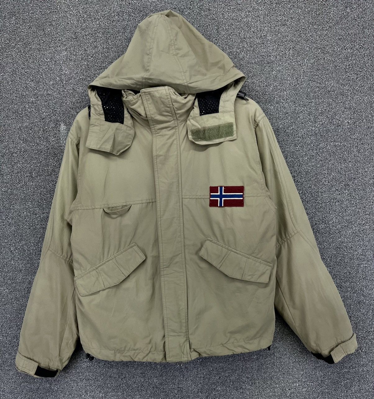 Napapijri Vintage Napapijri Geographic Hooded Zip Up Jacket Size US XS / EU 42 / 0 - 6 Thumbnail