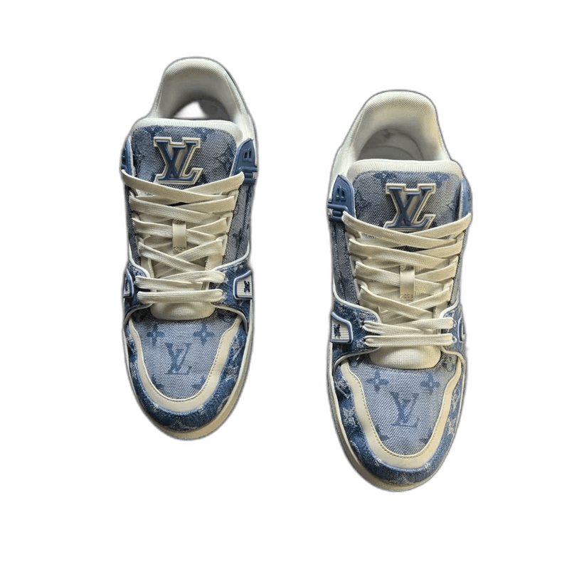Louis Vuitton Louis Vuitton LV Trainer Denim Sneakers Size US 8.5 / EU 41-42 - 1 Thumbnail