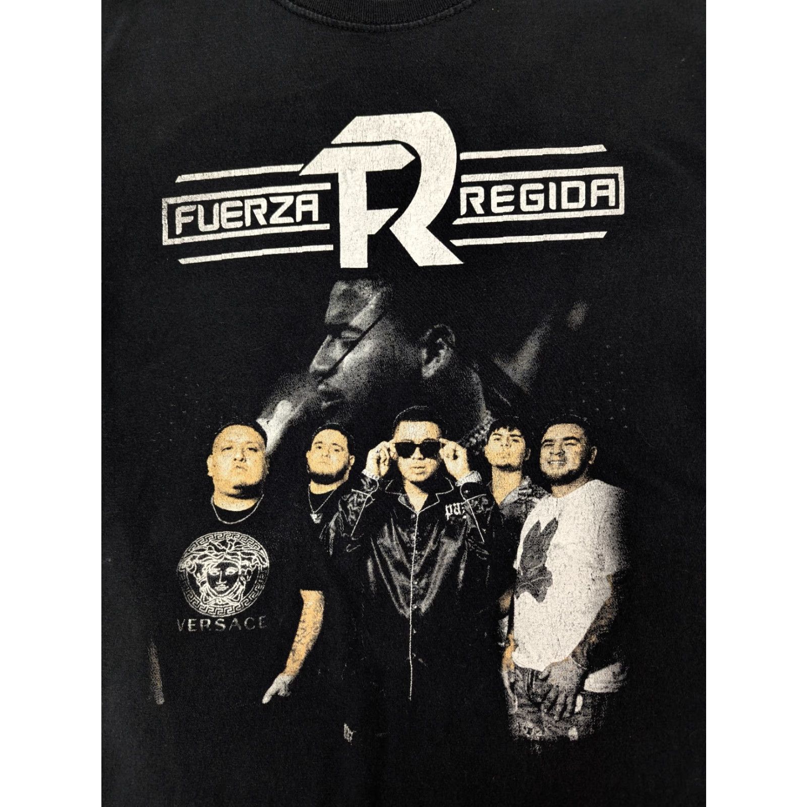 Vintage Fuerza Regida Band Tour Concert Tee T-Shirt Black Size S Mens Size US S / EU 44-46 / 1 - 2 Thumbnail