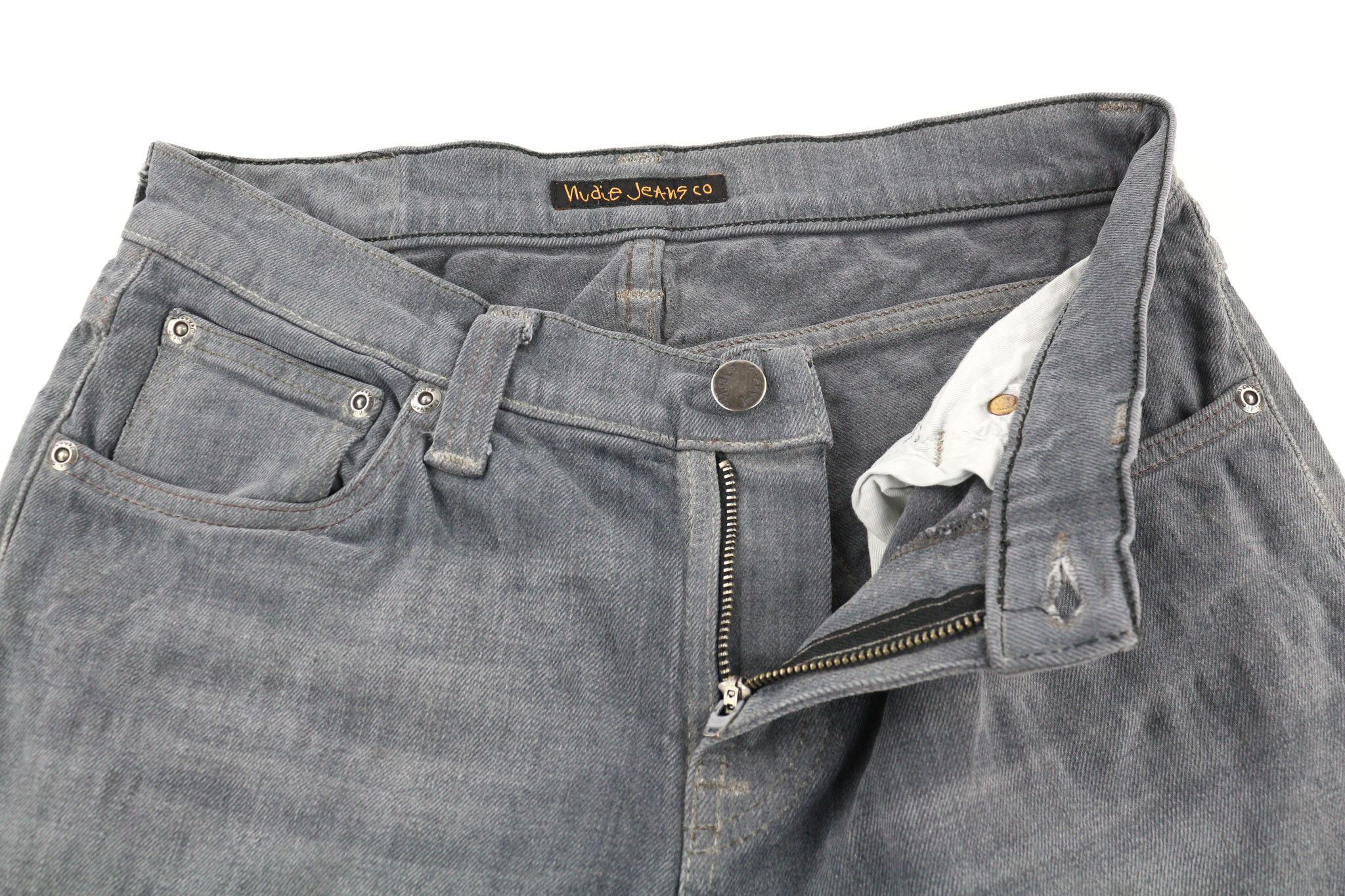 Nudie Jeans TIGHT LONG JOHN W28/L32 Slim Charcoal Jeans 80676 Size US 28 / EU 44 - 4 Thumbnail