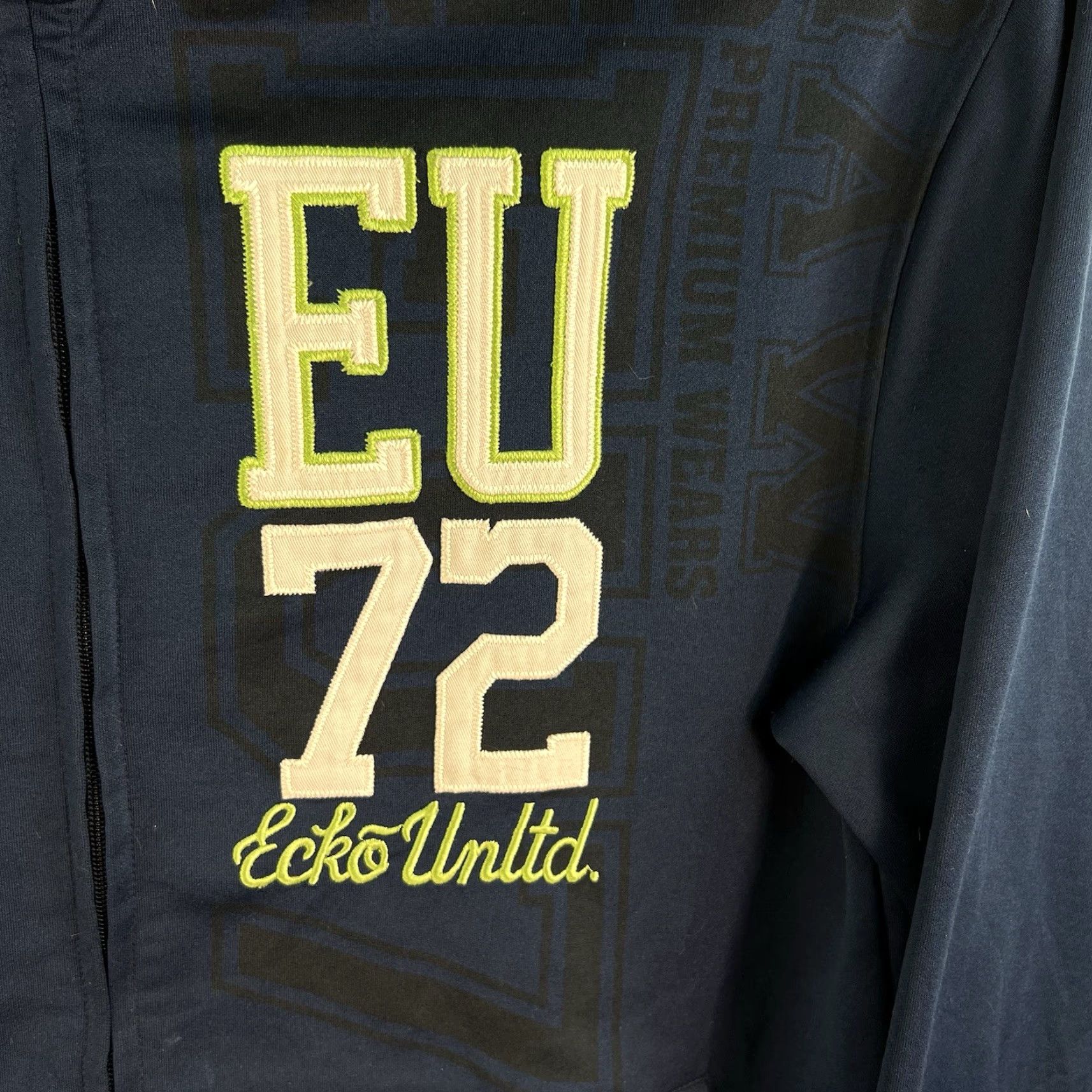 Ecko Unltd. ECKO Unltd. EU 72 Zip Jacket Mens Size XL Blue Size US XL / EU 56 / 4 - 2 Thumbnail