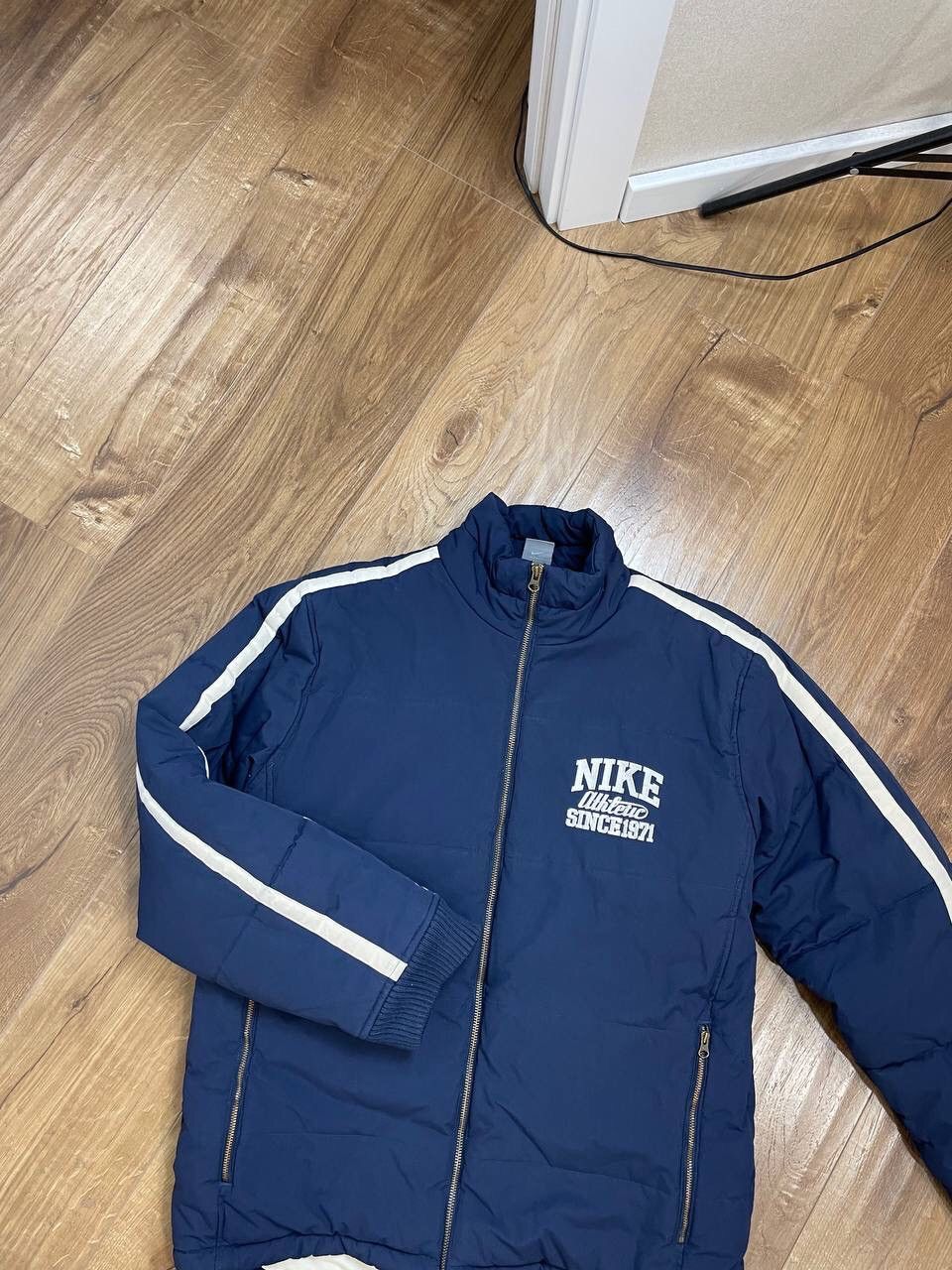 Nike Vintage Nike Y2K Style Athletic 1971 Blue Puffer Jacket Size US M / EU 48-50 / 2 - 3 Thumbnail