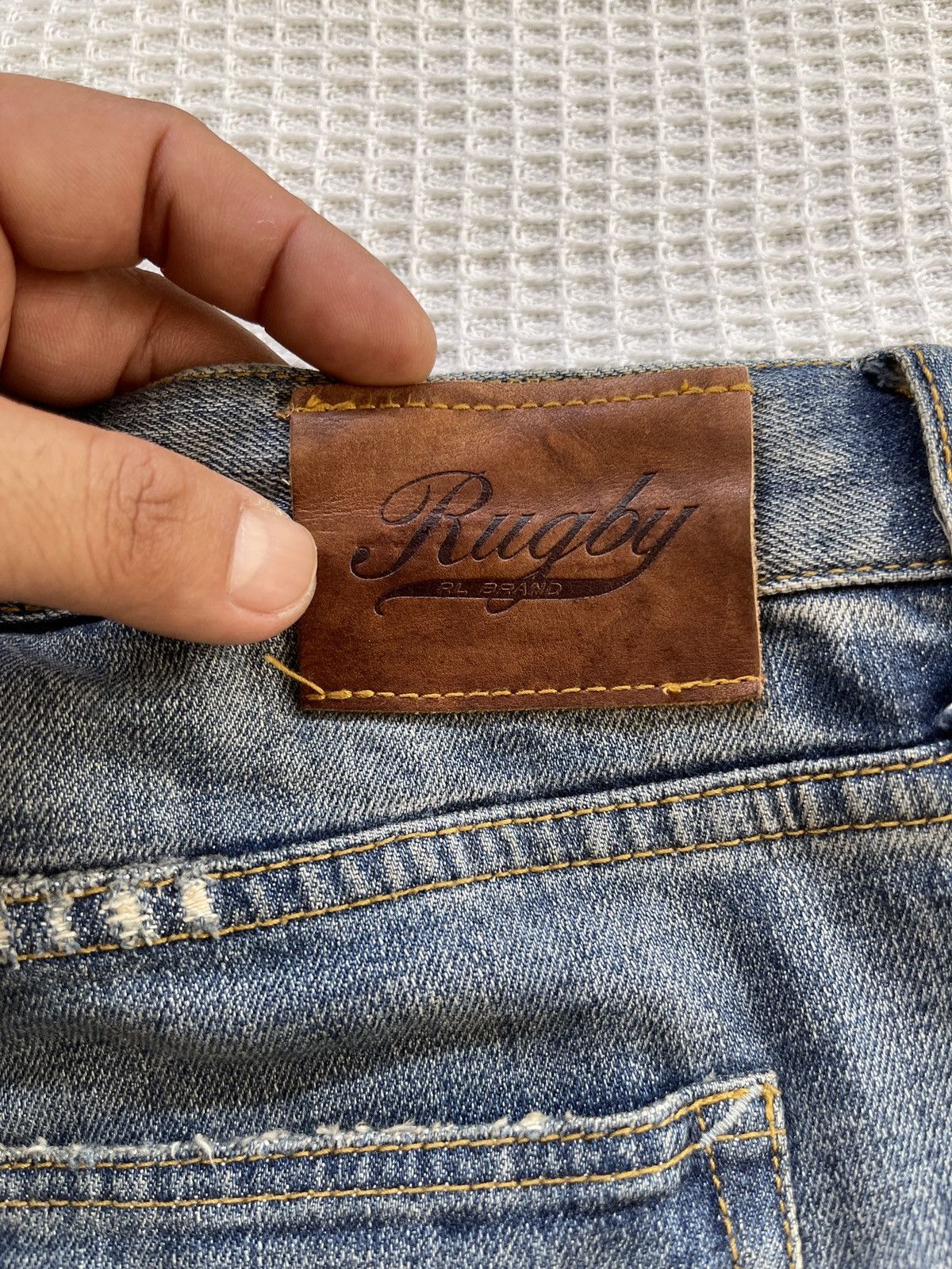 Denim & Supply Ralph Lauren Last Drop🔥Rare🔥POLO RALPH LAUREN RUGBY Distressed Denim Size US 36 / EU 52 - 7 Thumbnail