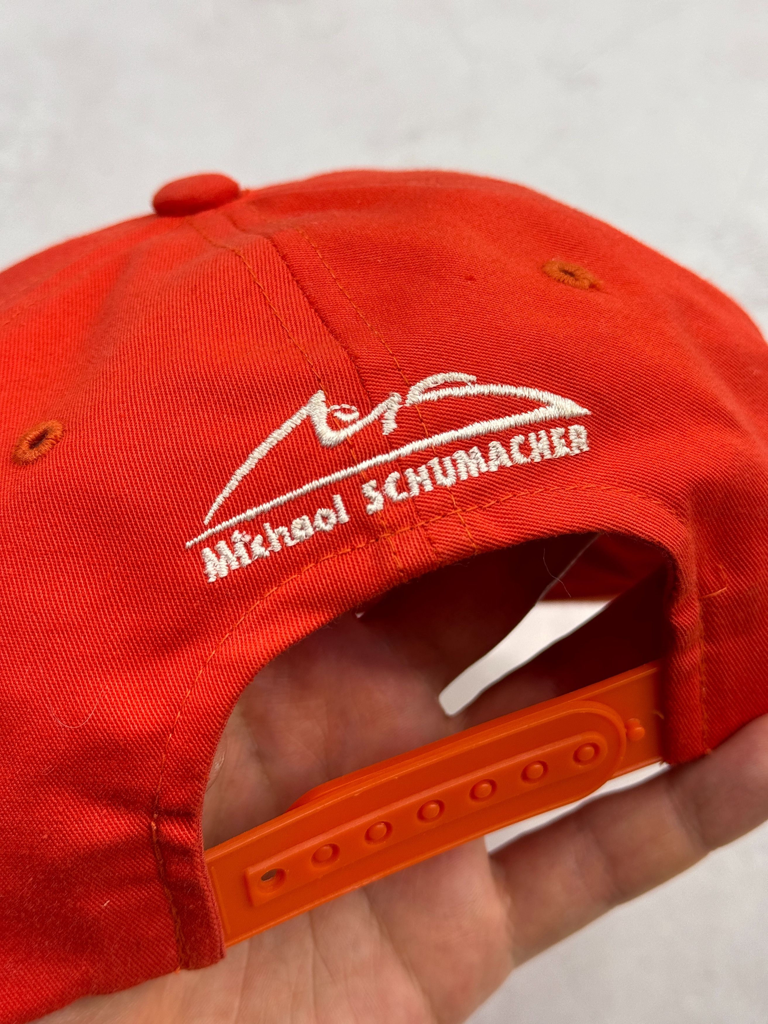 Ferrari × Formula 1 Vintage Ferrari Baseball Cap Michael Schumacher Signature Size ONE SIZE - 15 Thumbnail