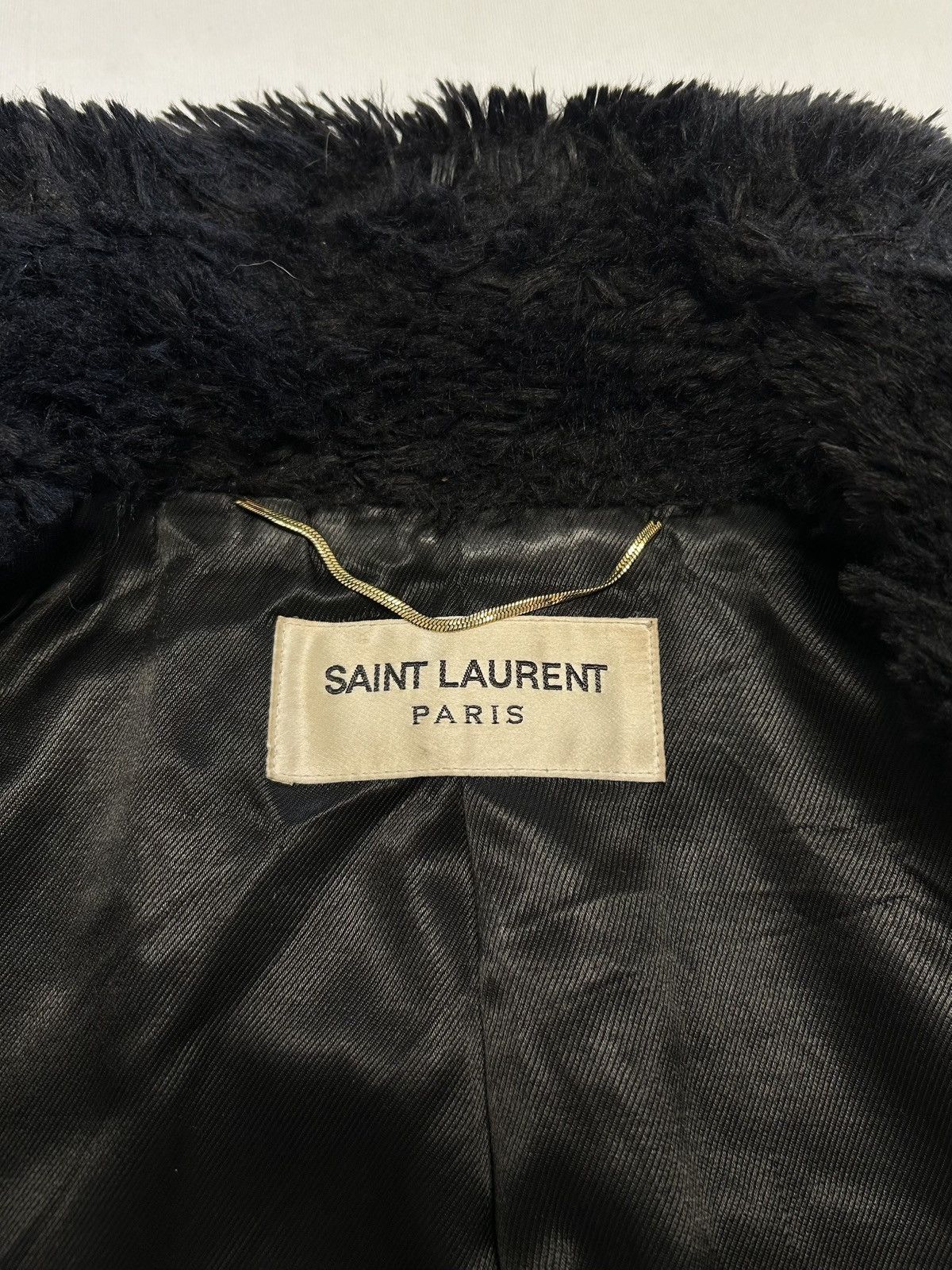Saint Laurent Paris Fall/Winter 2019 Double-Breasted Fur Coat Size US S / EU 44-46 / 1 - 8 Thumbnail