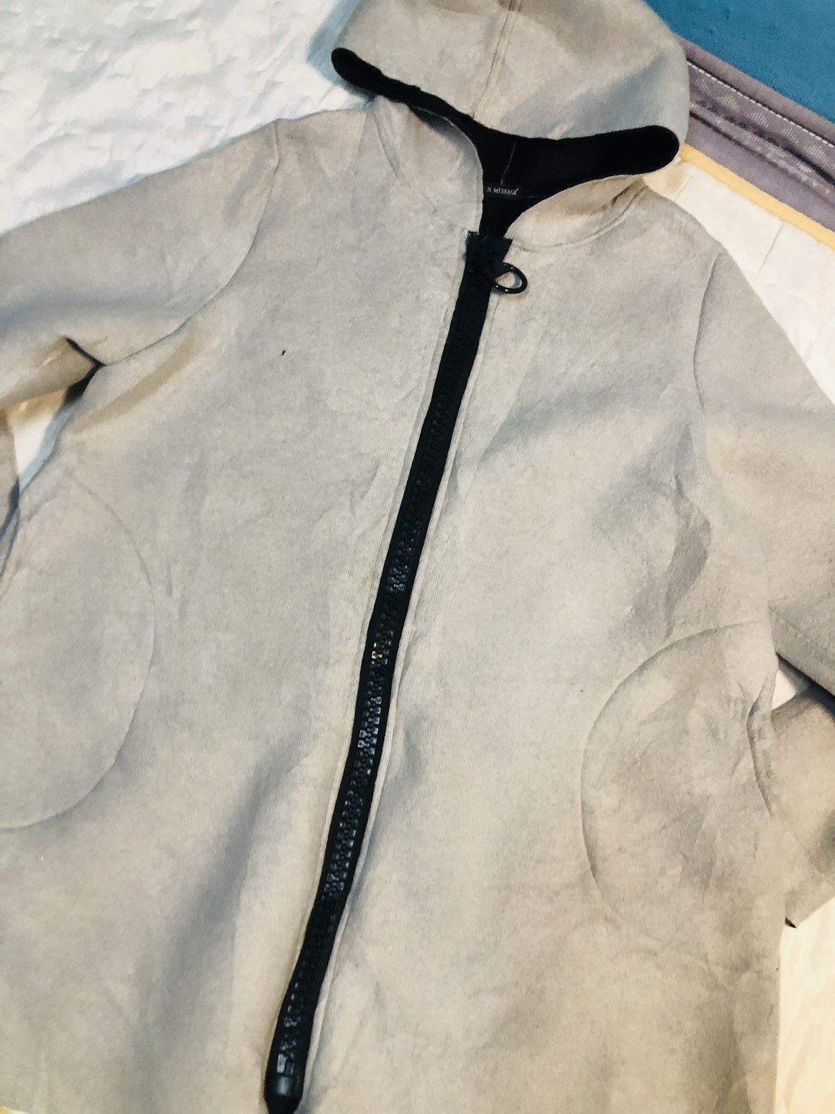 Japanese Brand Long Coat Jacket Hooded By Fashion Message (6) Size US XXL / EU 58 / 5 - 3 Thumbnail