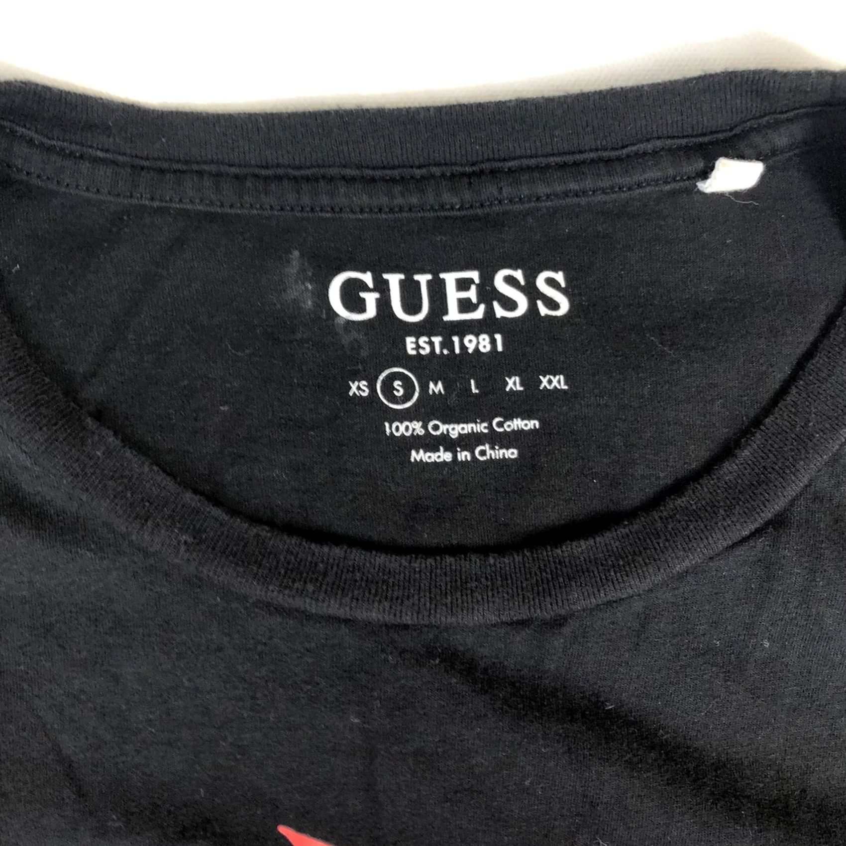 Guess Guess T-Shirt Women’s Small Graphic Print Black Gold Red Short Sleeve Size S / US 4 / IT 40 - 3 Thumbnail