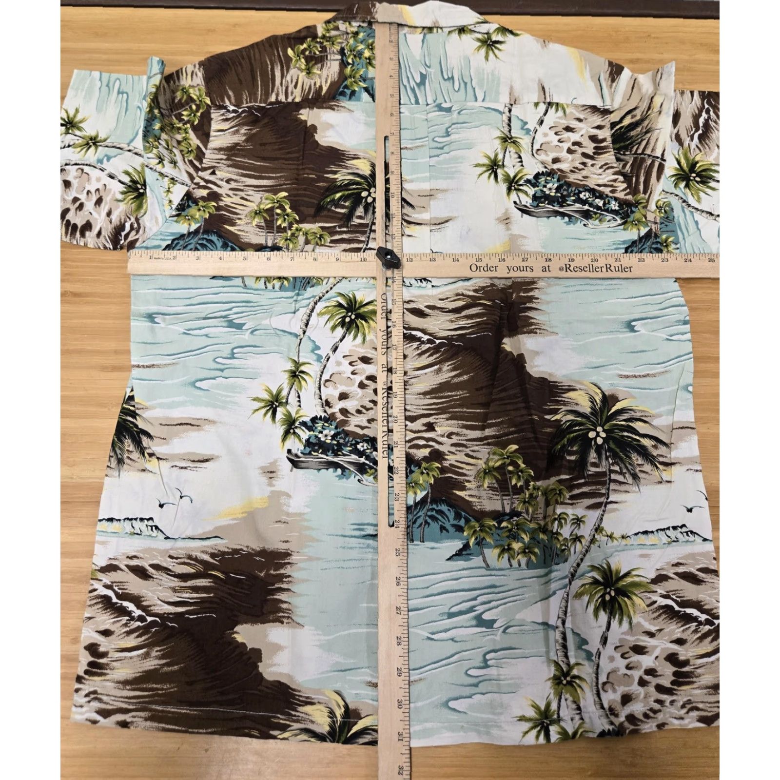 Vintage VINTAGE Makai Beach Shirt Mens XL Blue Brown Hawaiian Camp Button Up Made in Hawaii Size US XL / EU 56 / 4 - 6 Thumbnail