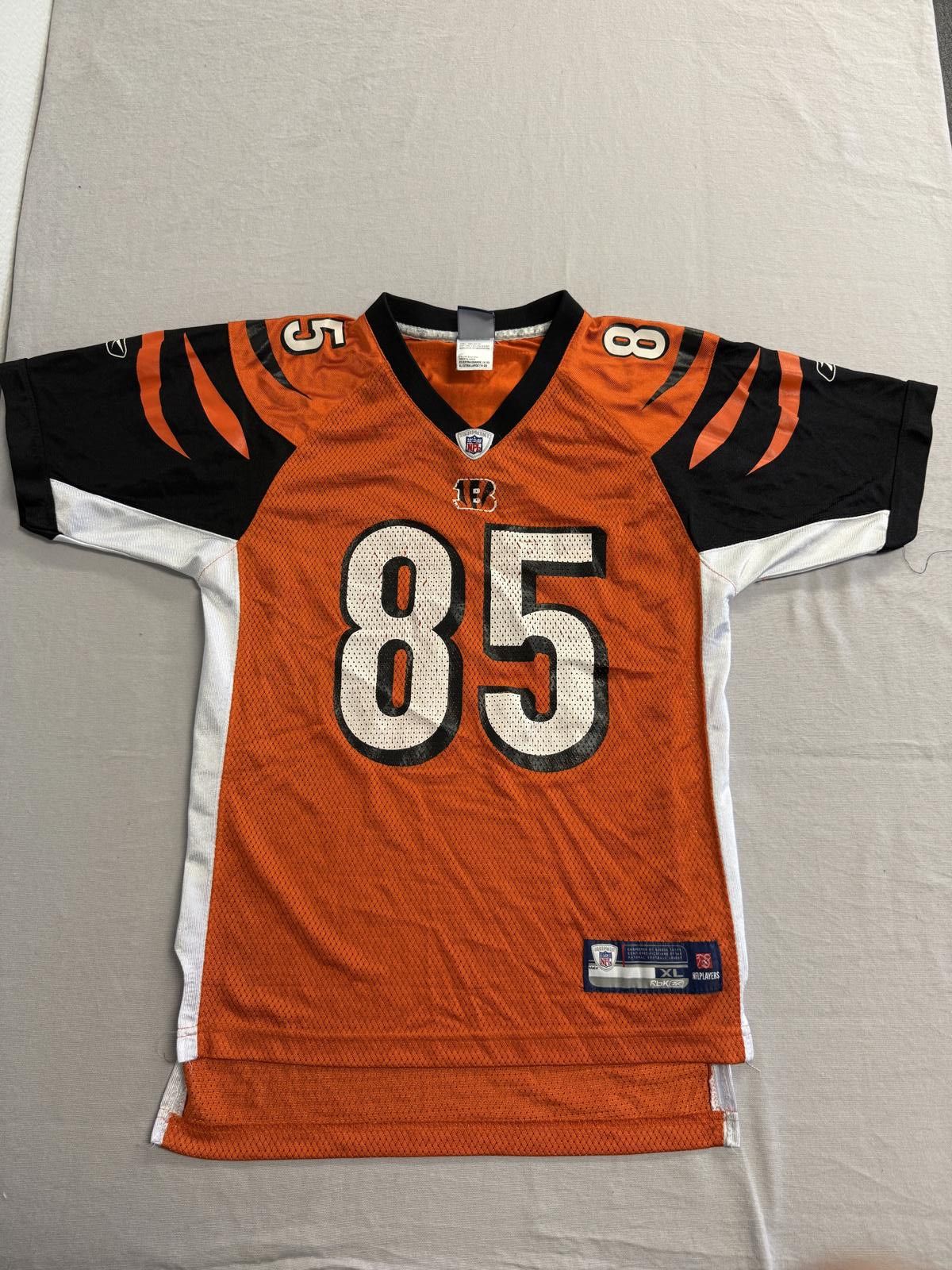 NFL Chad Johnson Bengals Jersey #85 Reebok Kids Football XL Size US XL / EU 56 / 4 - 2 Thumbnail