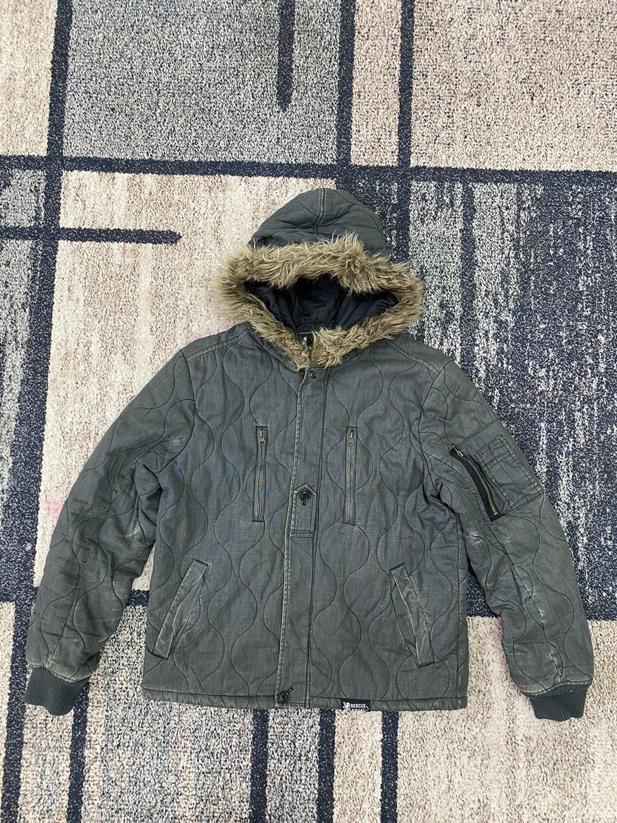 If Six Was Nine × Le Grande Bleu (L.G.B.) Japanese Brand Rescue Squad Absolute Rescue Jacket Size US M / EU 48-50 / 2 - 2 Thumbnail