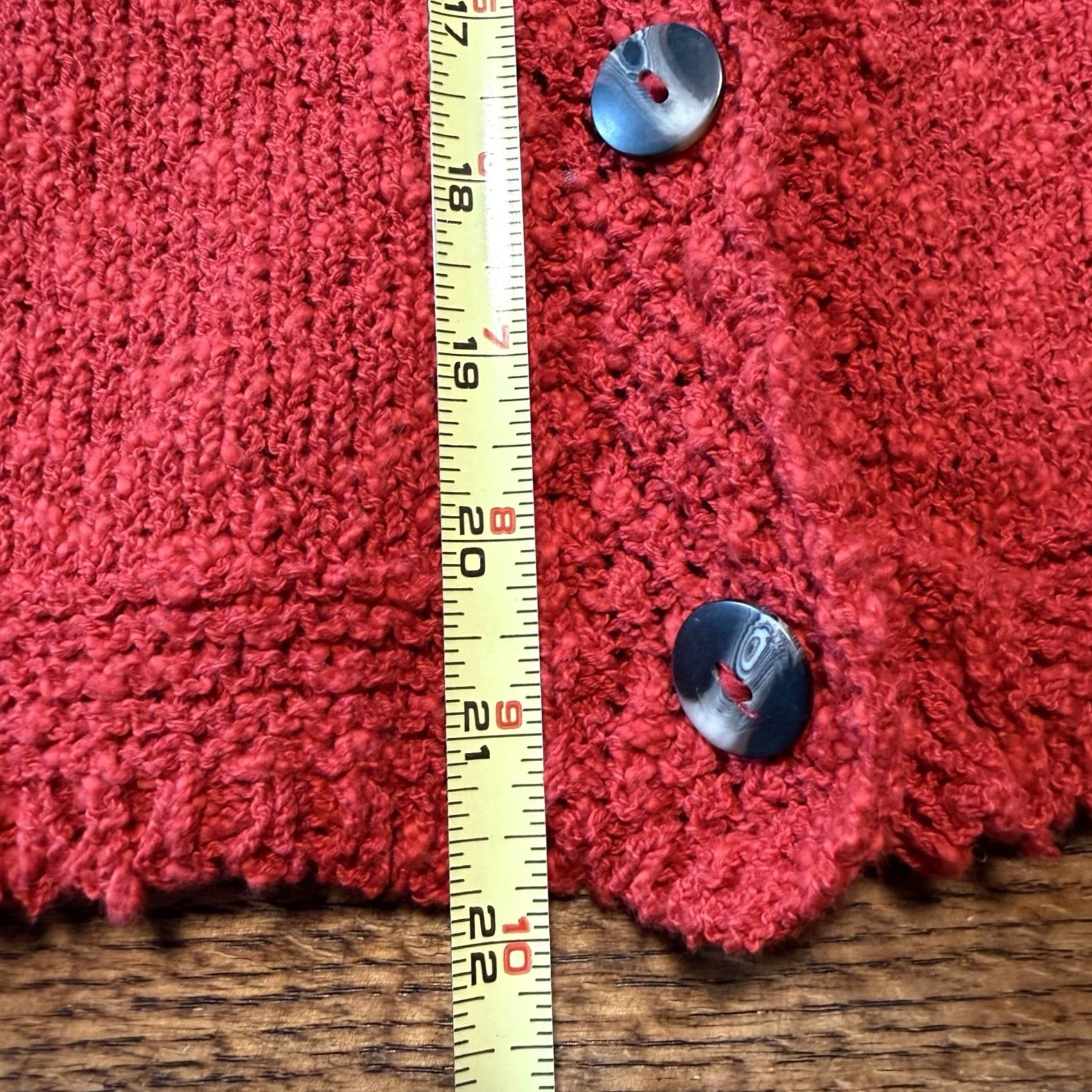 Vintage VINTAGE Aran Crafts Red Cardigan Sweater Cable Knit Button Linen Ireland Womens Medium Size M / US 6-8 / IT 42-44 - 5 Thumbnail