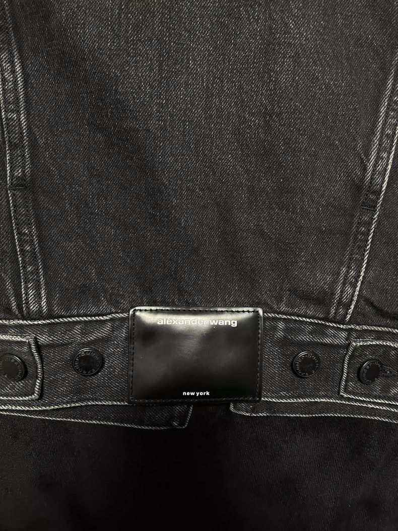 Alexander Wang Alexander Wang Washed Black Denim Jacket- Size XS / US 0-2 / IT 36-38 - 6 Thumbnail