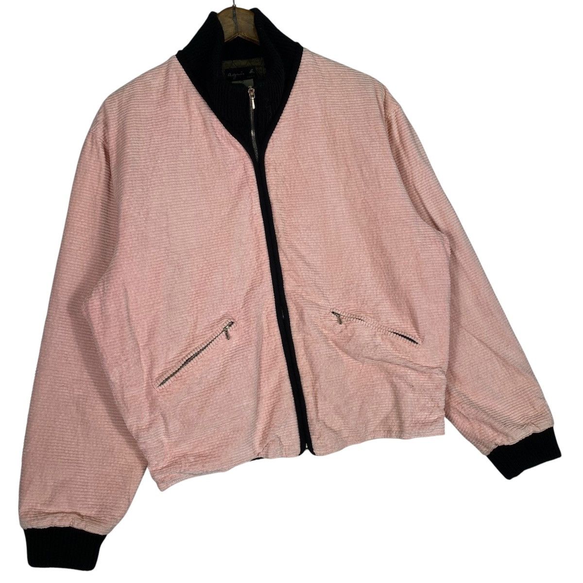 agnes b. Vintage Agnès b. Paris Corduroy Bomber Jacket Made in France Size L / US 10 / IT 46 - 3 Thumbnail