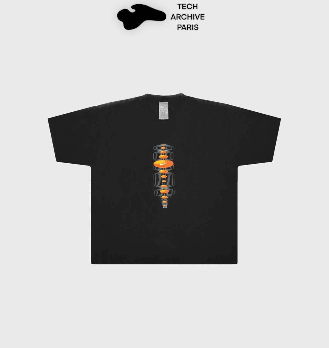 Nike × Vintage RARE 2000’s Vintage Nike Futuristic Logo Printed Tee Size US XXL / EU 58 / 5 - 1 Thumbnail