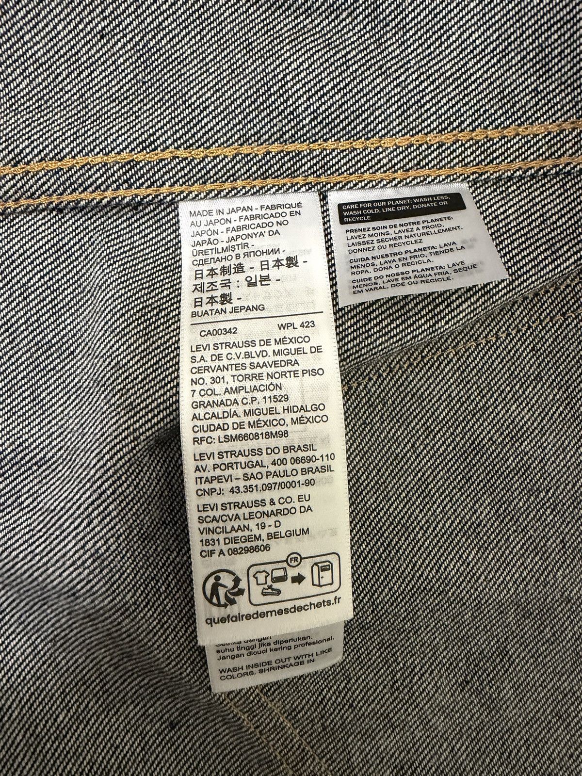 Levi's Levis Type 2 1953 Japanese Raw Denim Jacket Rare Size US M / EU 48-50 / 2 - 7 Thumbnail