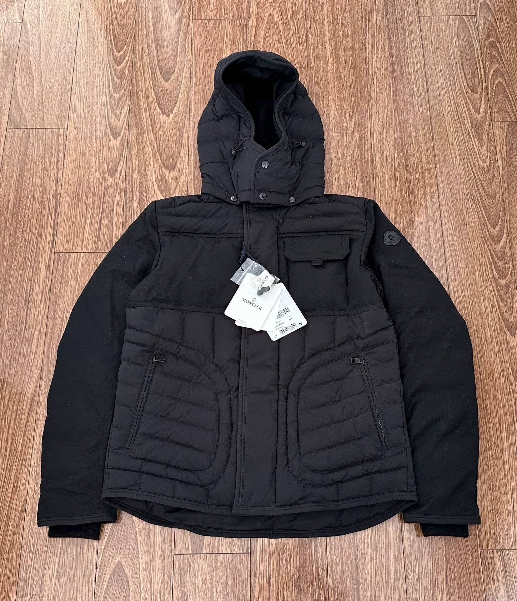 Moncler Moncler MONCH Giubbotto Jacket Black Down Coat Size US L / EU 52-54 / 3 - 1 Thumbnail