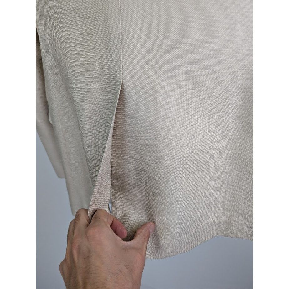 Tom Ford o1rshd1 Blazer Jacket in Cream Size US M / EU 48-50 / 2 - 16 Thumbnail