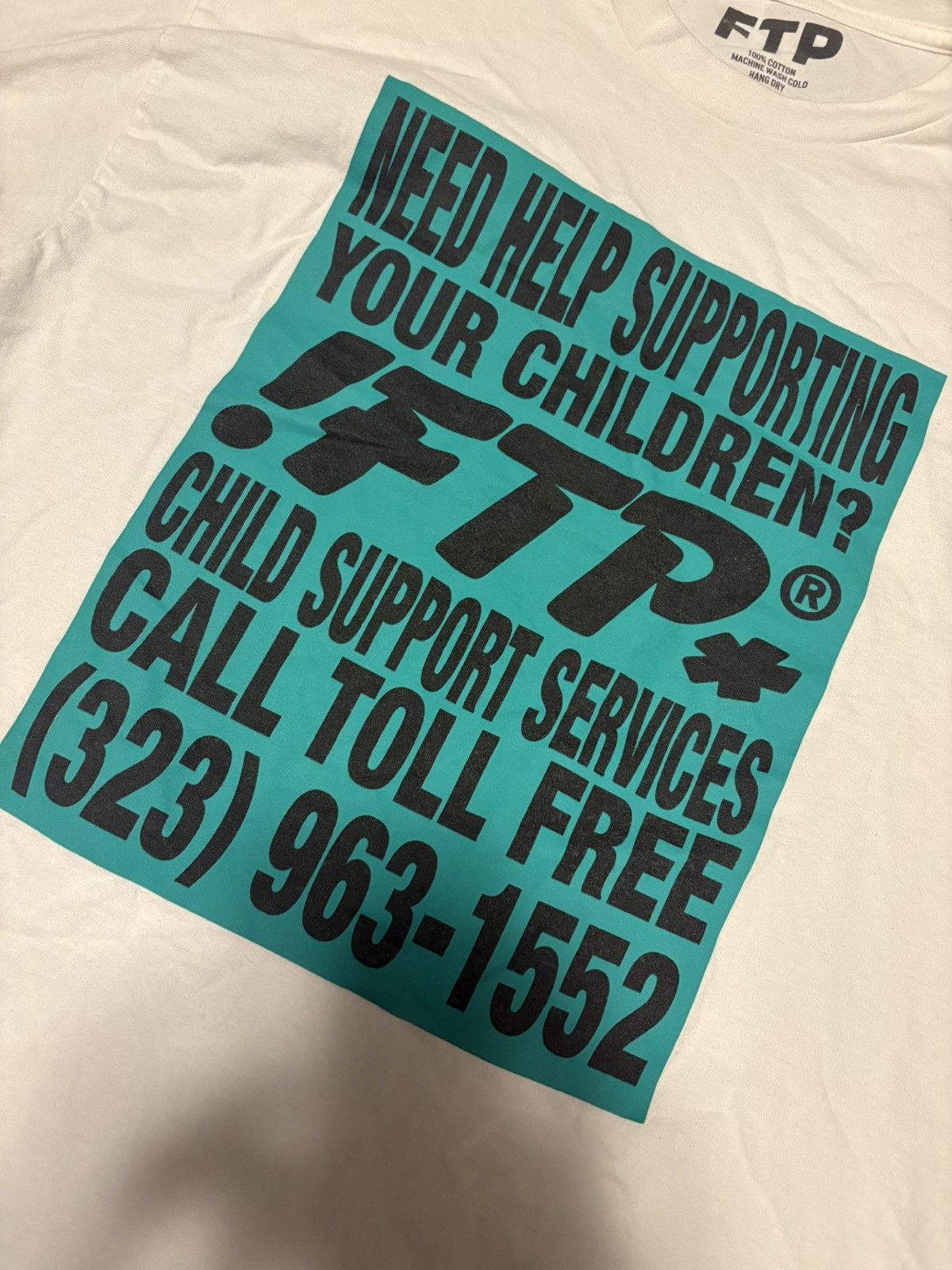Fuck The Population FTP Child Support Tee (White) Size US L / EU 52-54 / 3 - 2 Thumbnail