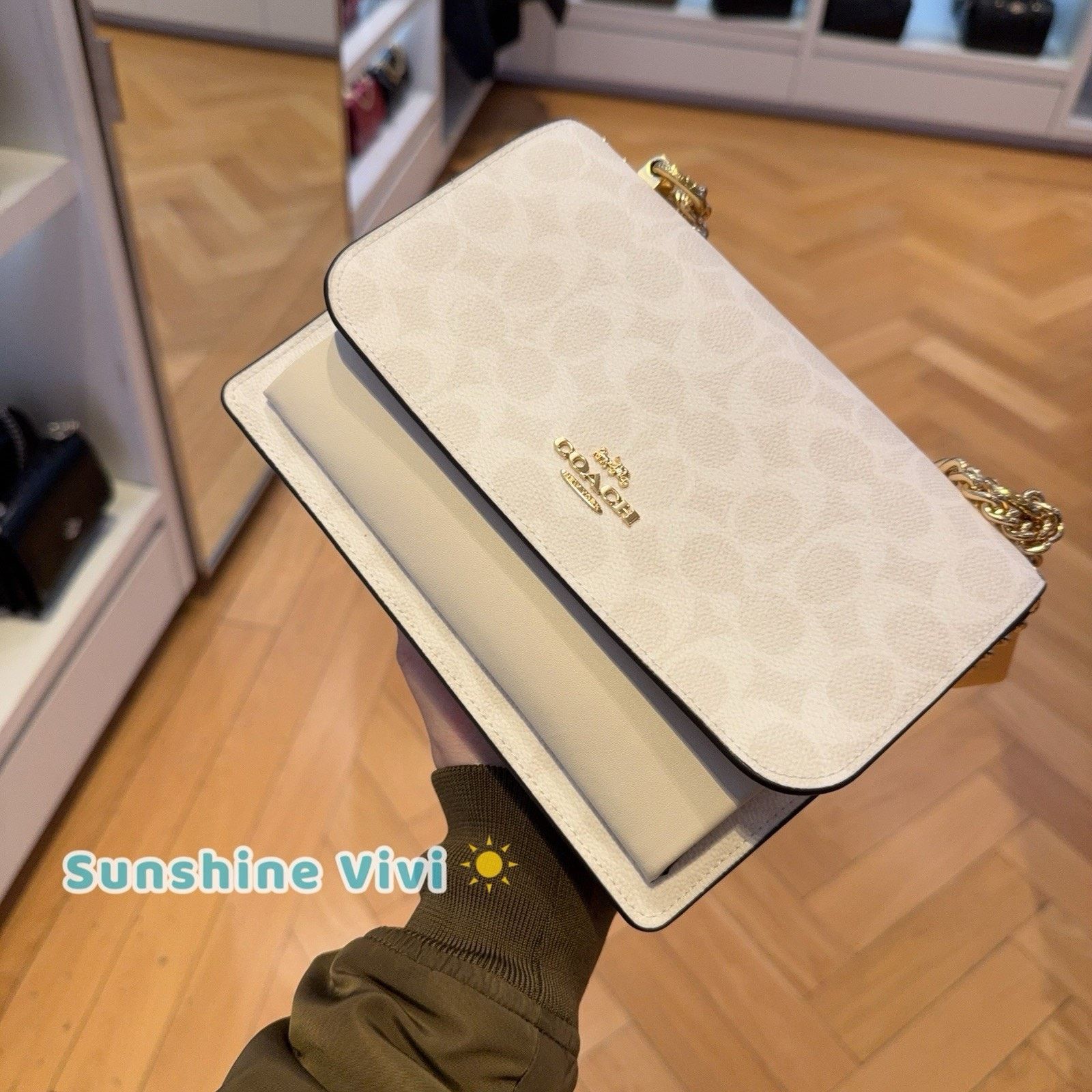 Coach NWT Coach Klare Crossbody Bag Gold/White/Chalk CAL29 Size ONE SIZE - 5 Thumbnail