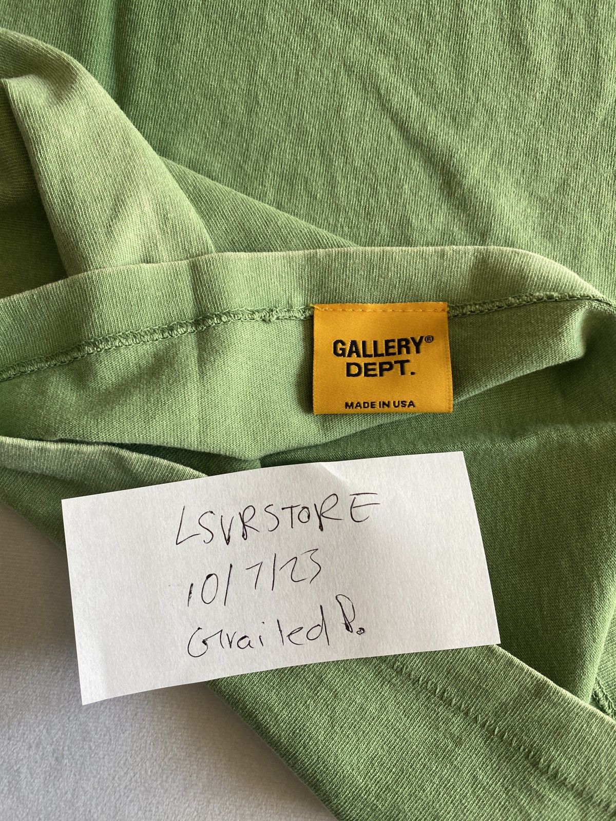 Gallery Dept. Gallery Dept. Vintage Logo Tee Kelly Green Medium Size US M / EU 48-50 / 2 - 7 Thumbnail