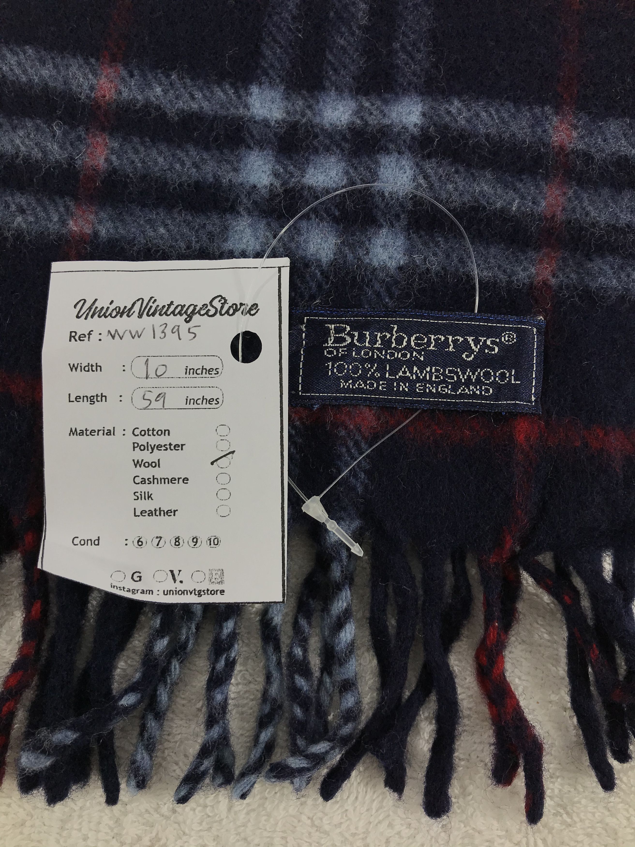 Burberry × Vintage Burberry Scarf / Muffler / Neckwear - WW1395 Size ONE SIZE - 4 Thumbnail