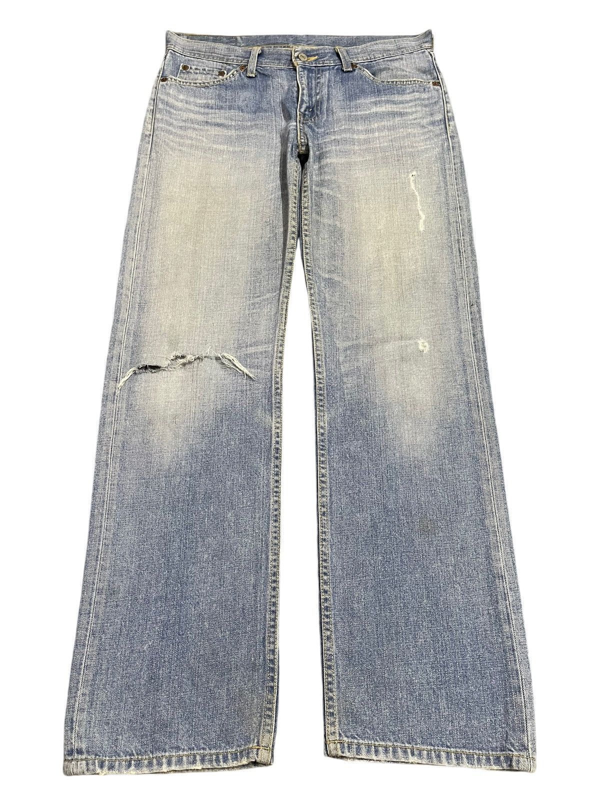 Levi's Vintage 90s Levis Blue Faded Wash Distress Style Jeans Size US 34 / EU 50 - 1 Thumbnail