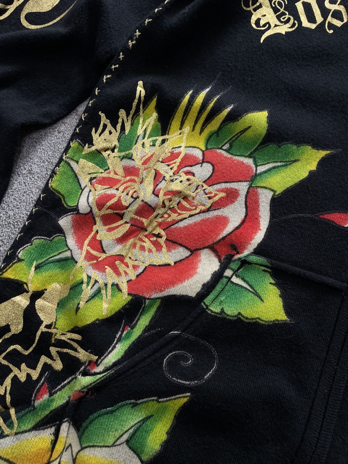 Ed Hardy VTG Ed Hardy Black Roses And Tiger Tattoo Logo Zip Hoodie Size M / US 6-8 / IT 42-44 - 6 Thumbnail