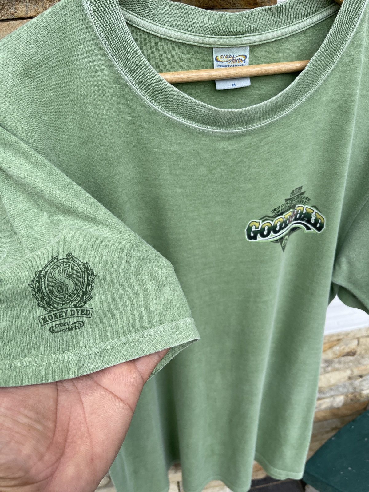 Vintage Last Drop🔥Rare🔥Vtg CRAZY SHIRT Money Dyed 24 Seven T Shirt Size US L / EU 52-54 / 3 - 2 Thumbnail