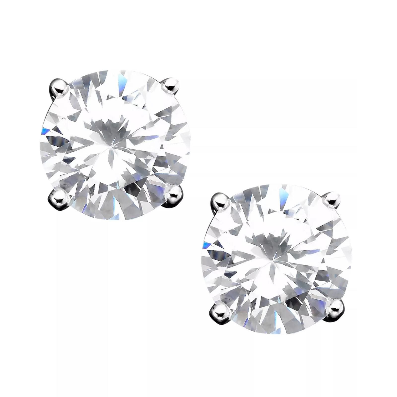 Giani Bernini Giani Bernini Cubic Zirconia Stud Earrings – Sterling Silver Size ONE SIZE - 1 Thumbnail
