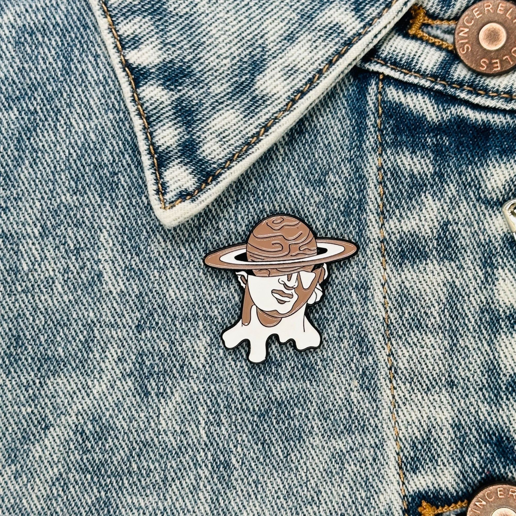 Other ⭐Enamel Pin Self-Portrait Van Gogh Badge Pop Art Statues Hea Size ONE SIZE - 1 Thumbnail