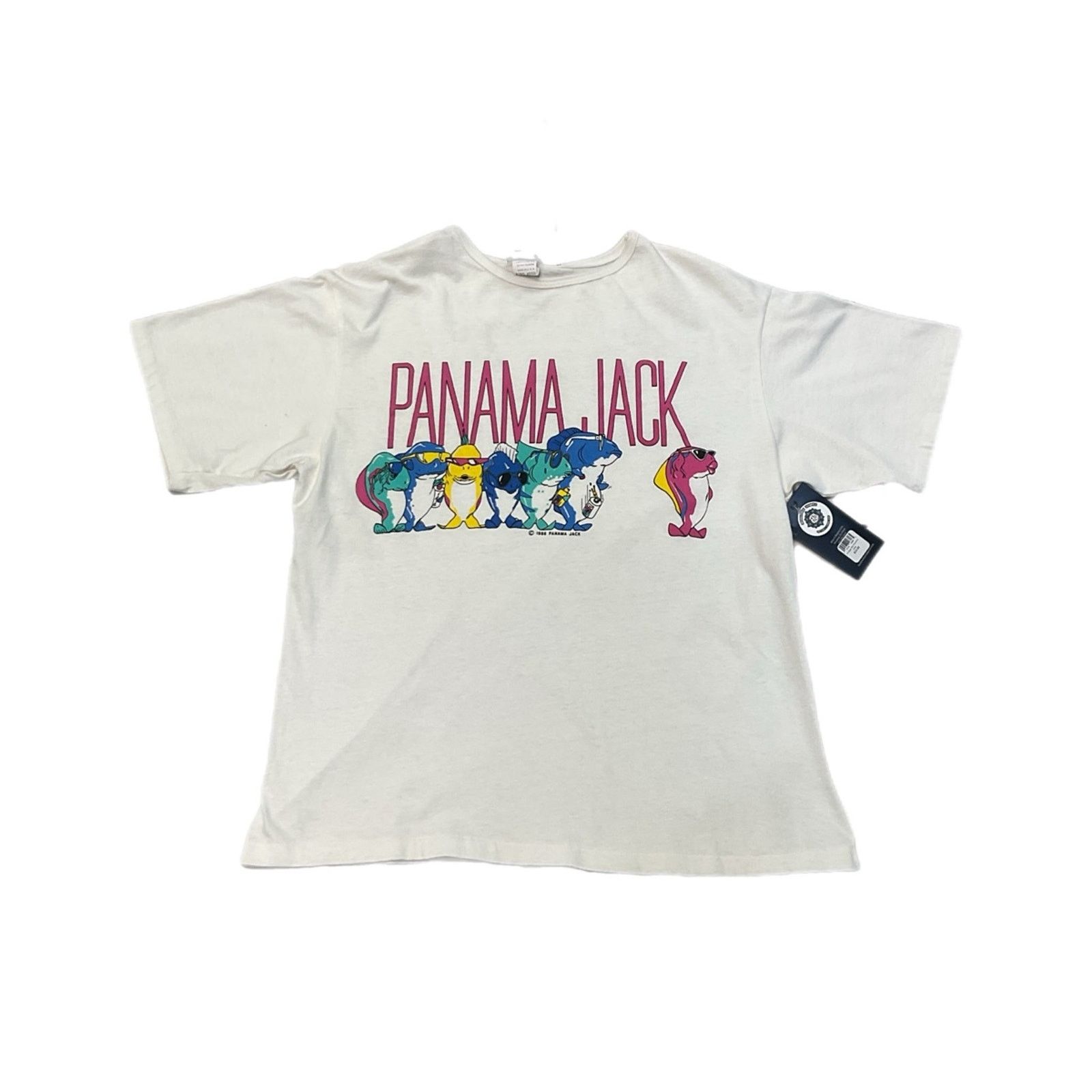 Panama Jack 1980s Panama Jack Vintage T-Shirt Size US L / EU 52-54 / 3 - 1 Thumbnail