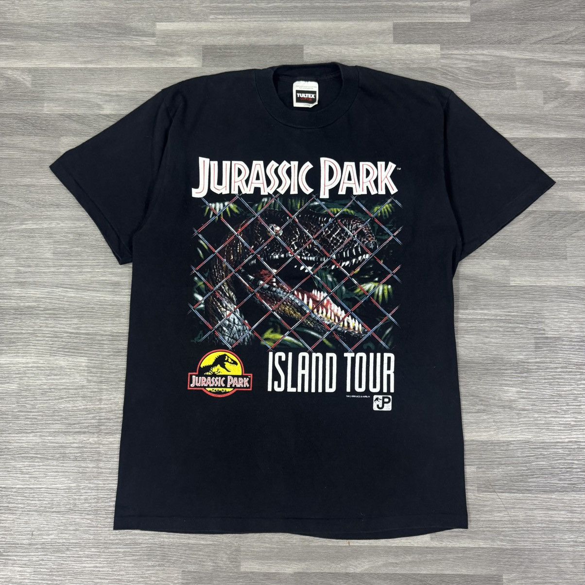Vintage Rare 🔥 Vintage 1993 Jurassic Park “Island Tour” Tee Size US L / EU 52-54 / 3 - 1 Thumbnail