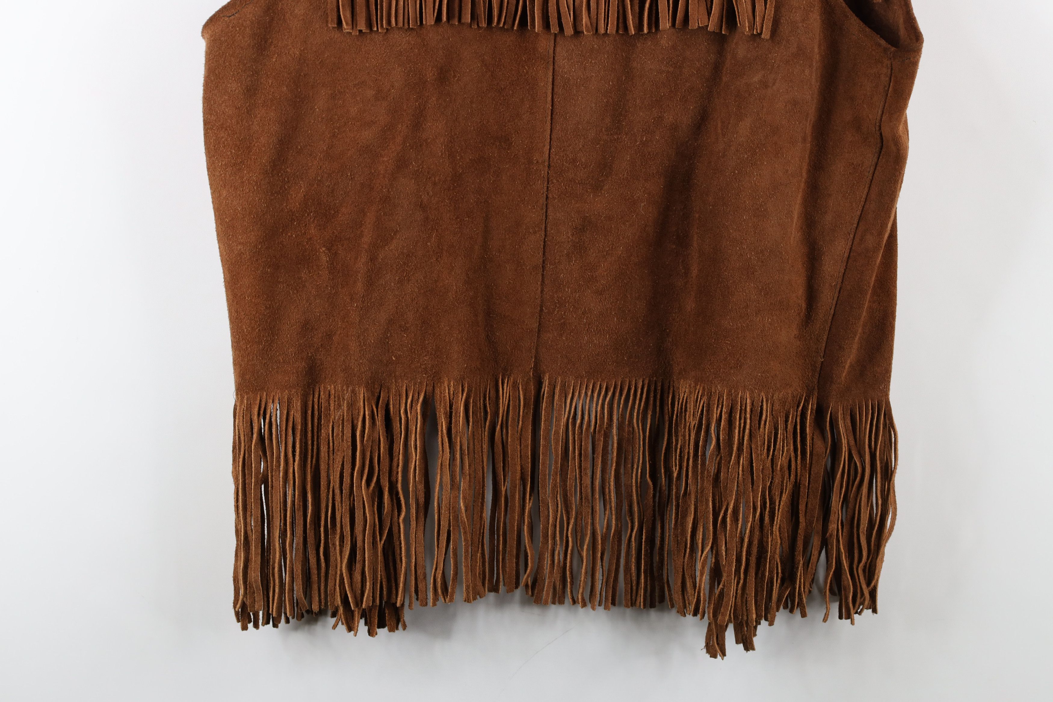 Vintage Vintage 60s 70s Streetwear Leather Western Open Vest USA Size US M / EU 48-50 / 2 - 10 Thumbnail
