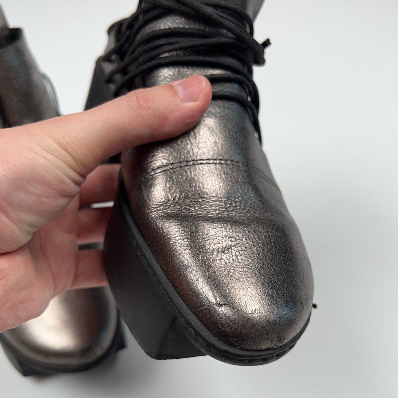 Trippen Trippen Platform Leather Shoes Geisha Happy Dream Avantgarde Size US 5 / IT 35 - 12 Thumbnail