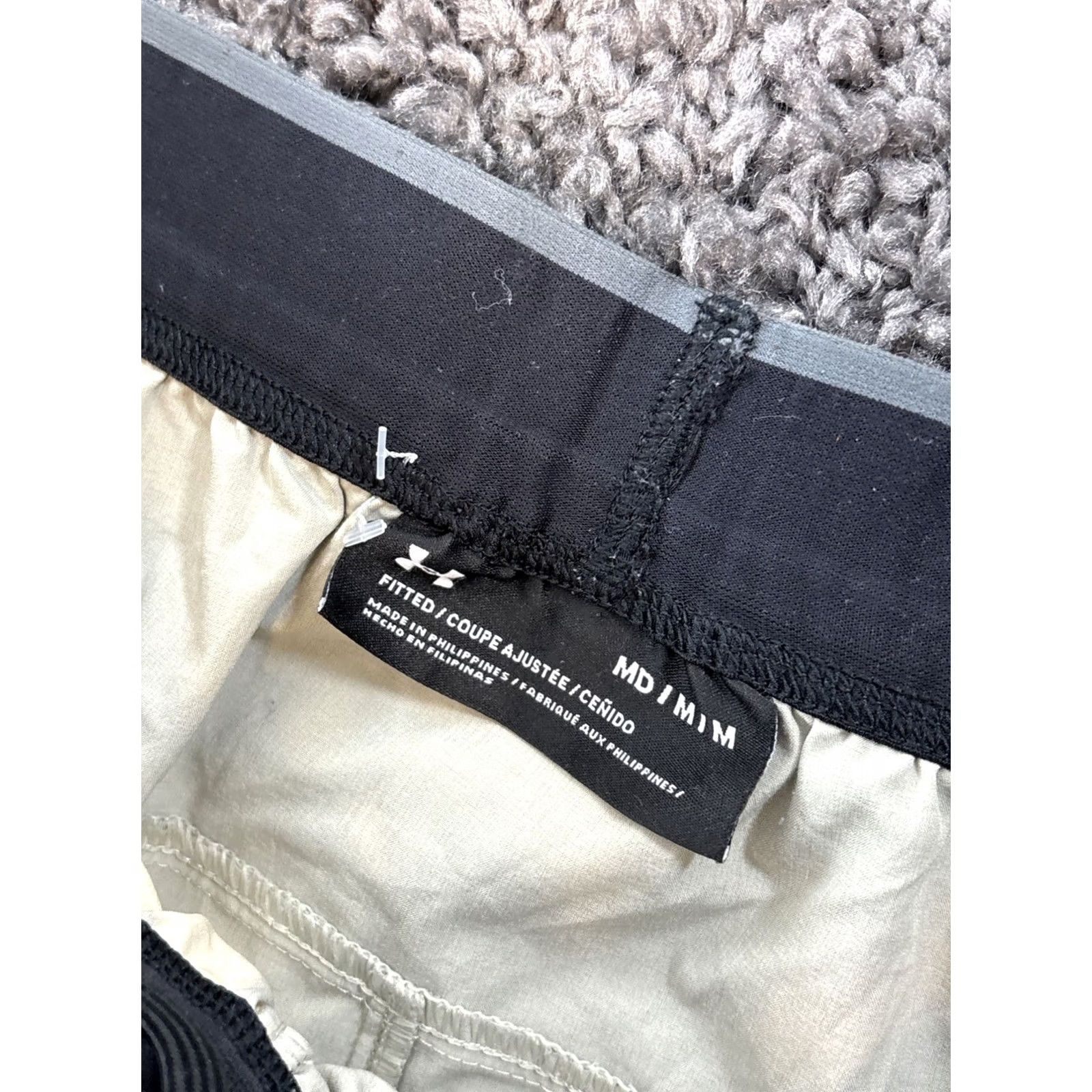 Under Armour Under Armour Men's Shorts Fitted Gray M UA Unstoppable Bermuda 8.5in Inseam Pockets Moisture Wicking Flat Front Size US 31 - 5 Thumbnail
