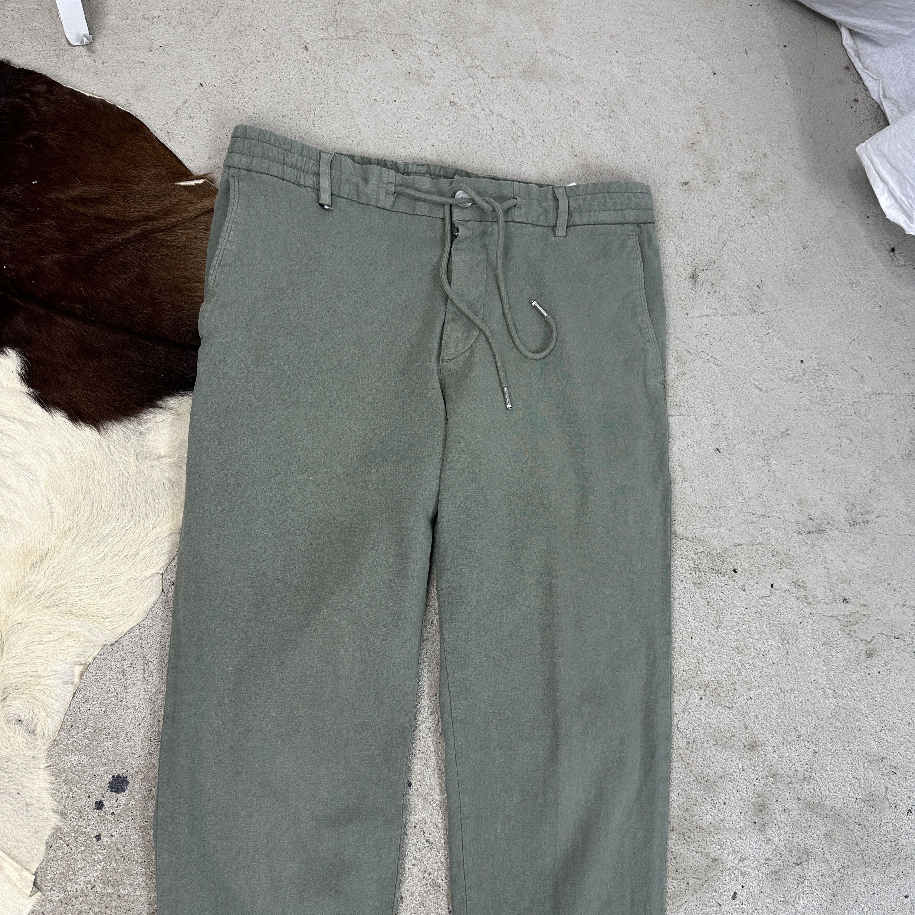 Hugo Boss × Vintage Vintage Y2K Casual Preppy Old Money Linen Hugo Boss Pants Size US 34 / EU 50 - 5 Thumbnail