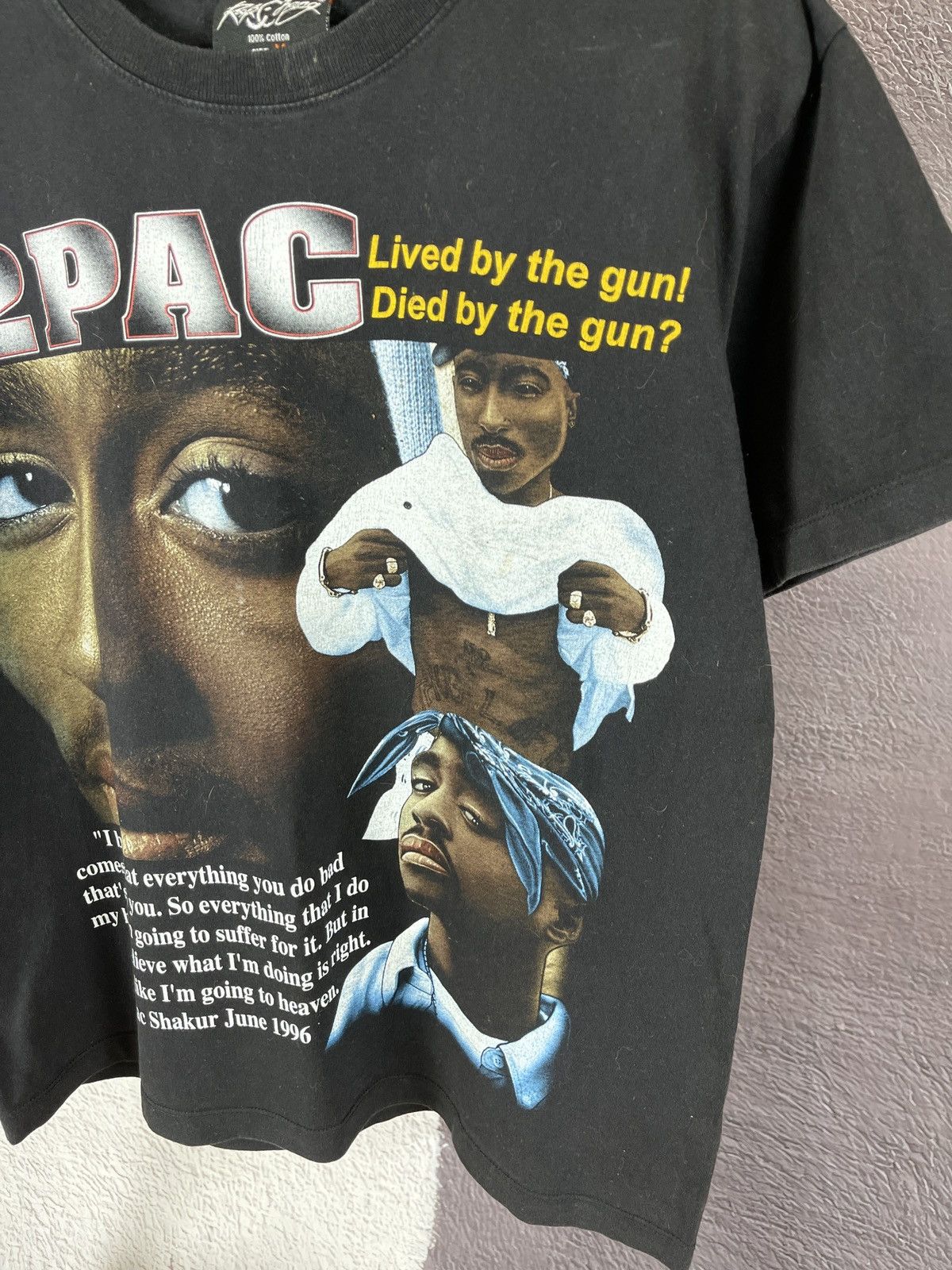 Makaveli Vintage 2Pac Shakur Merch T-Shirt Overprint Tupac Makaveli Size US M / EU 48-50 / 2 - 6 Thumbnail