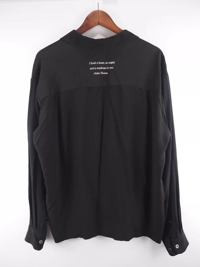 Undercover undercover SS20 Black Banner Silk Shirt 2502-Nextarrow Size US L / EU 52-54 / 3 - 2 Thumbnail