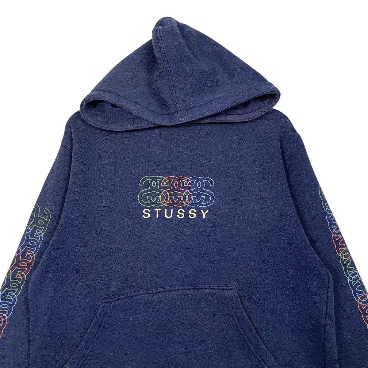 Stussy Vintage 90s Stussy Big Logo Pullover Hoodie Size US S / EU 44-46 / 1 - 2 Thumbnail