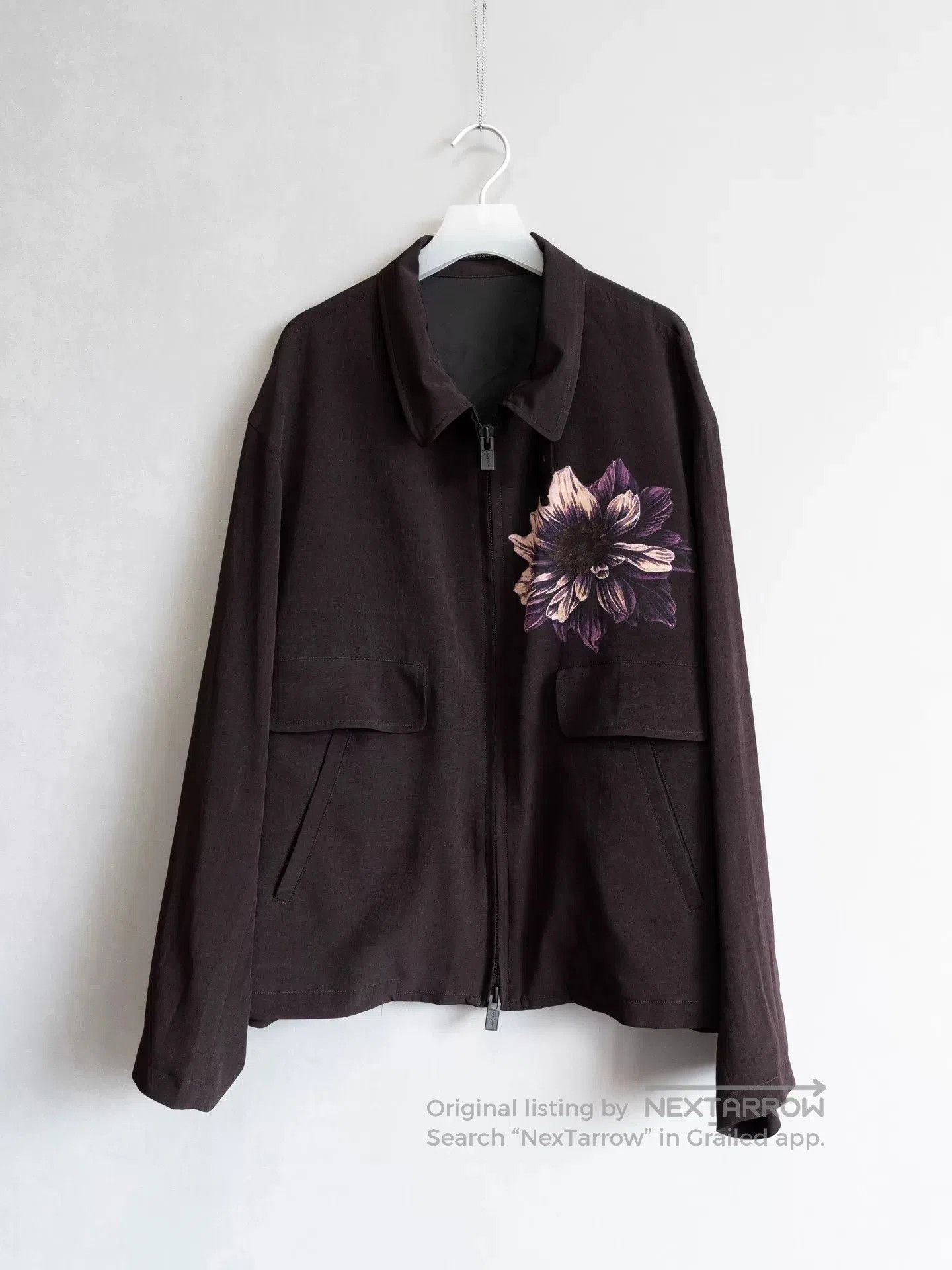 Yohji Yamamoto Yohji Yamamoto Zip Jacket with Floral Design. Size US M / EU 48-50 / 2 - 1 Thumbnail